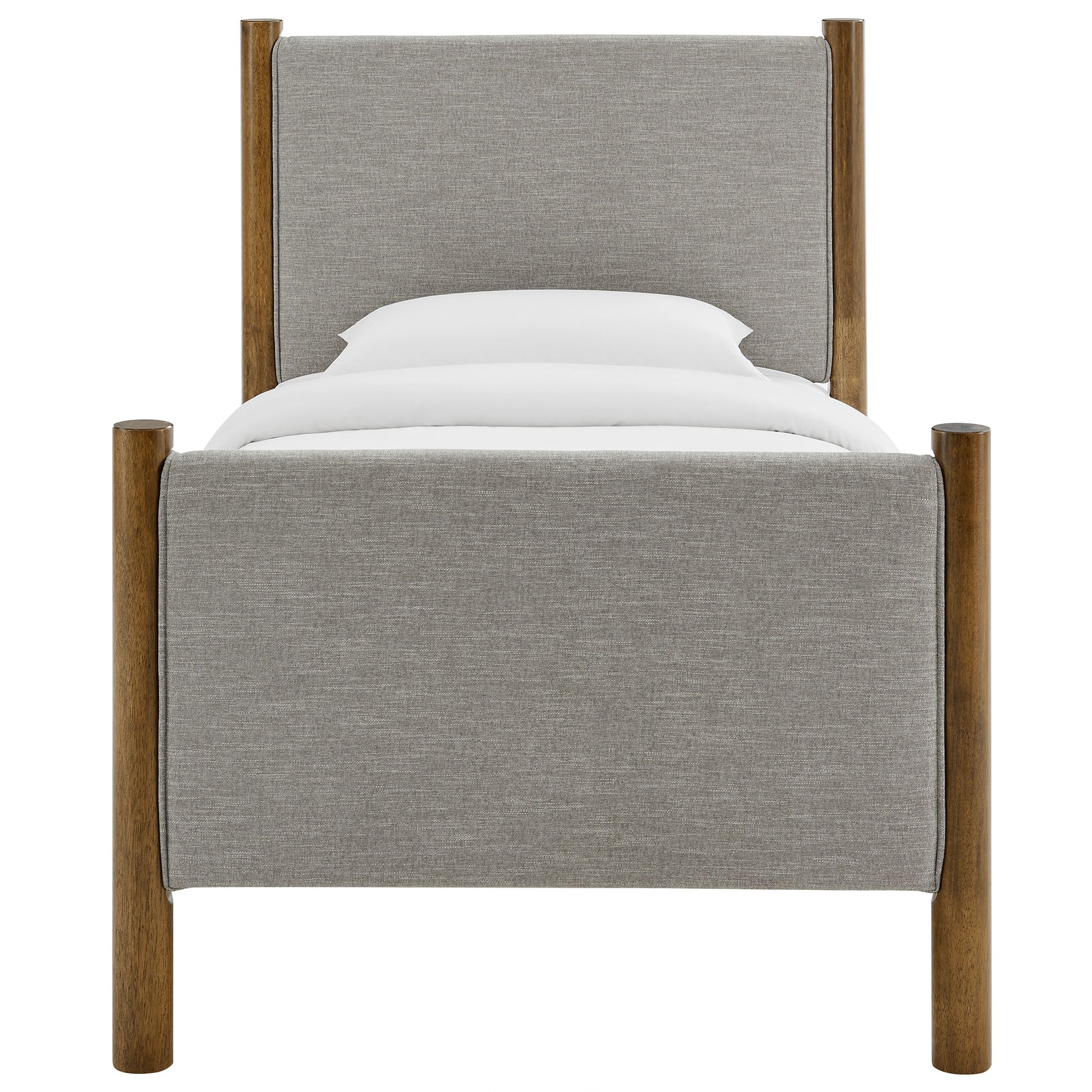 Maven Twin Size Fabric Upholstered Platform Bed