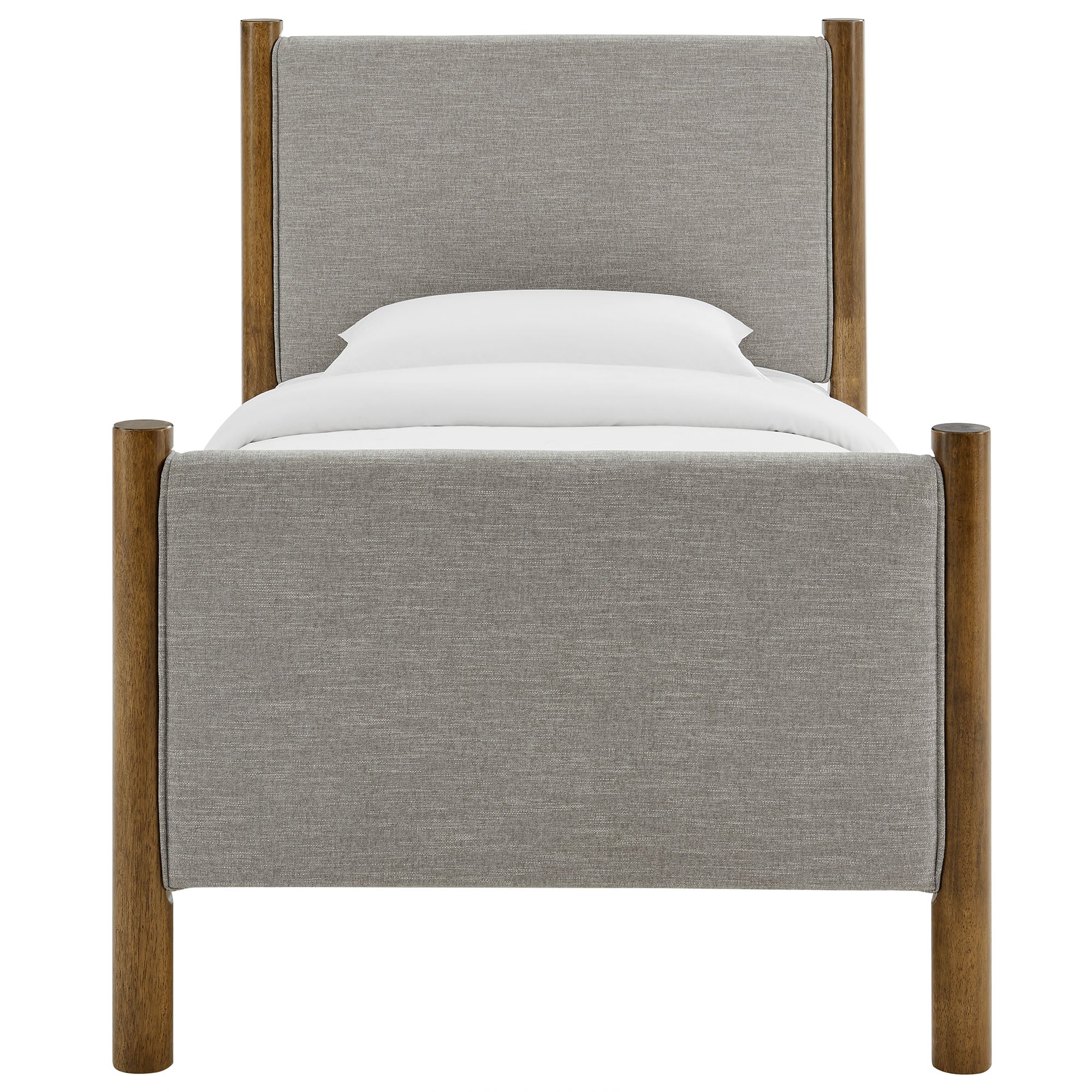 Maven Twin Size Fabric Upholstered Platform Bed