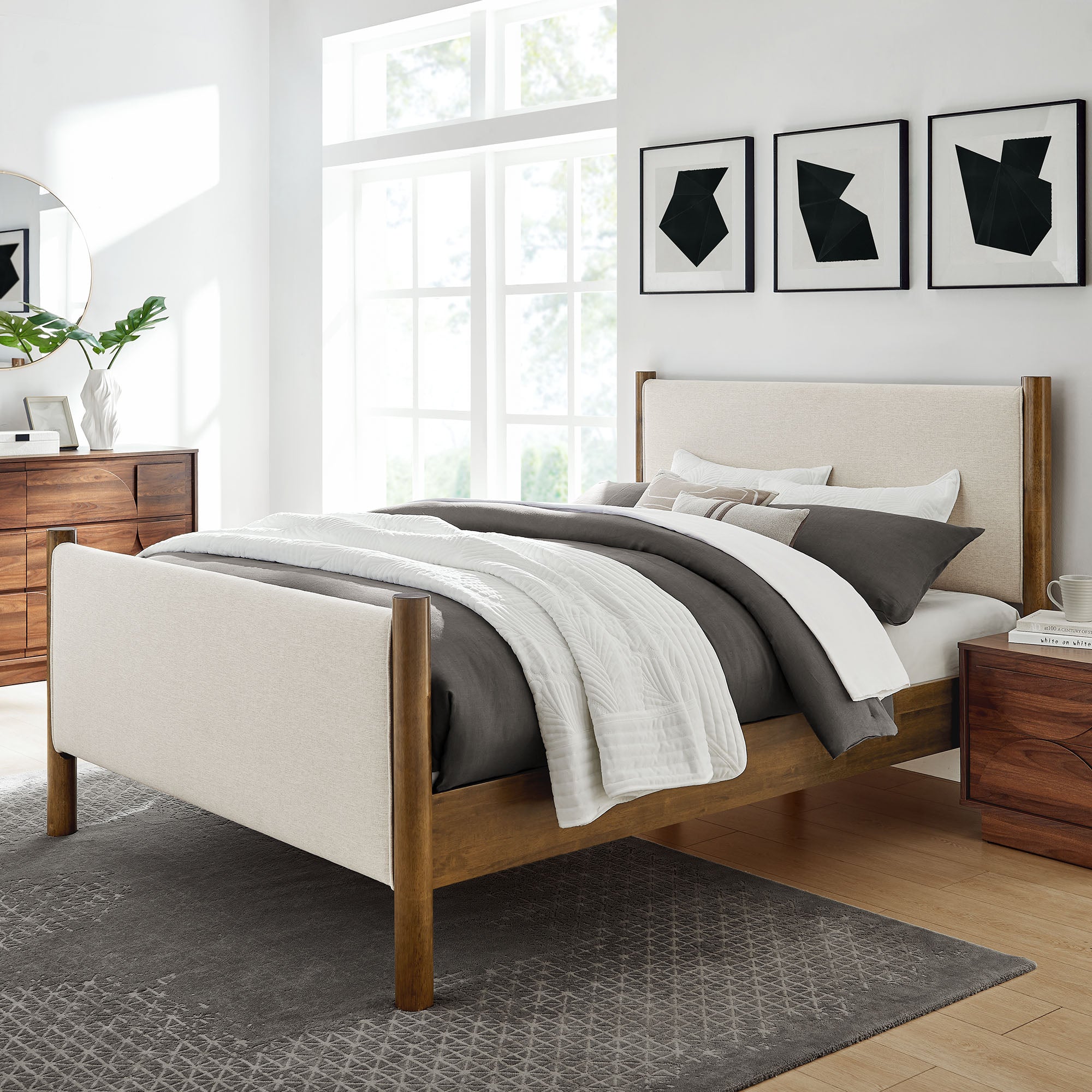 Maven Full Size Fabric Upholstered Platform Bed