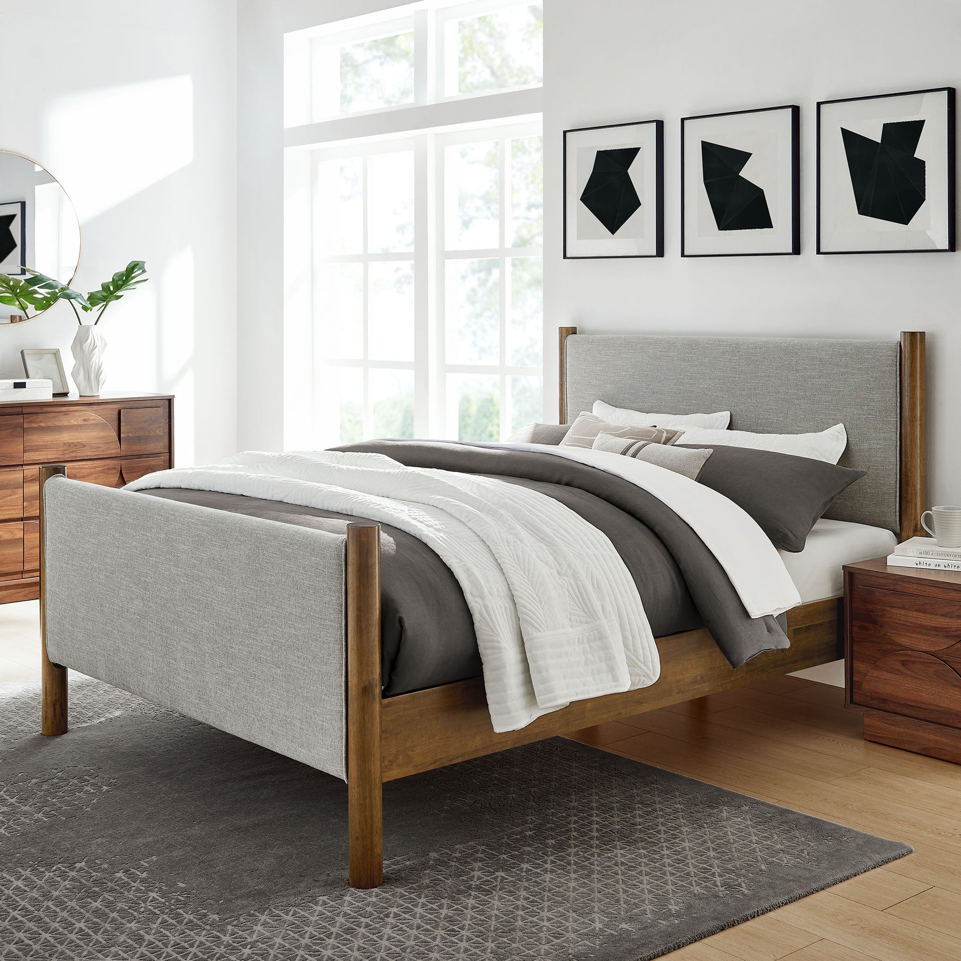 Maven Full Size Fabric Upholstered Platform Bed