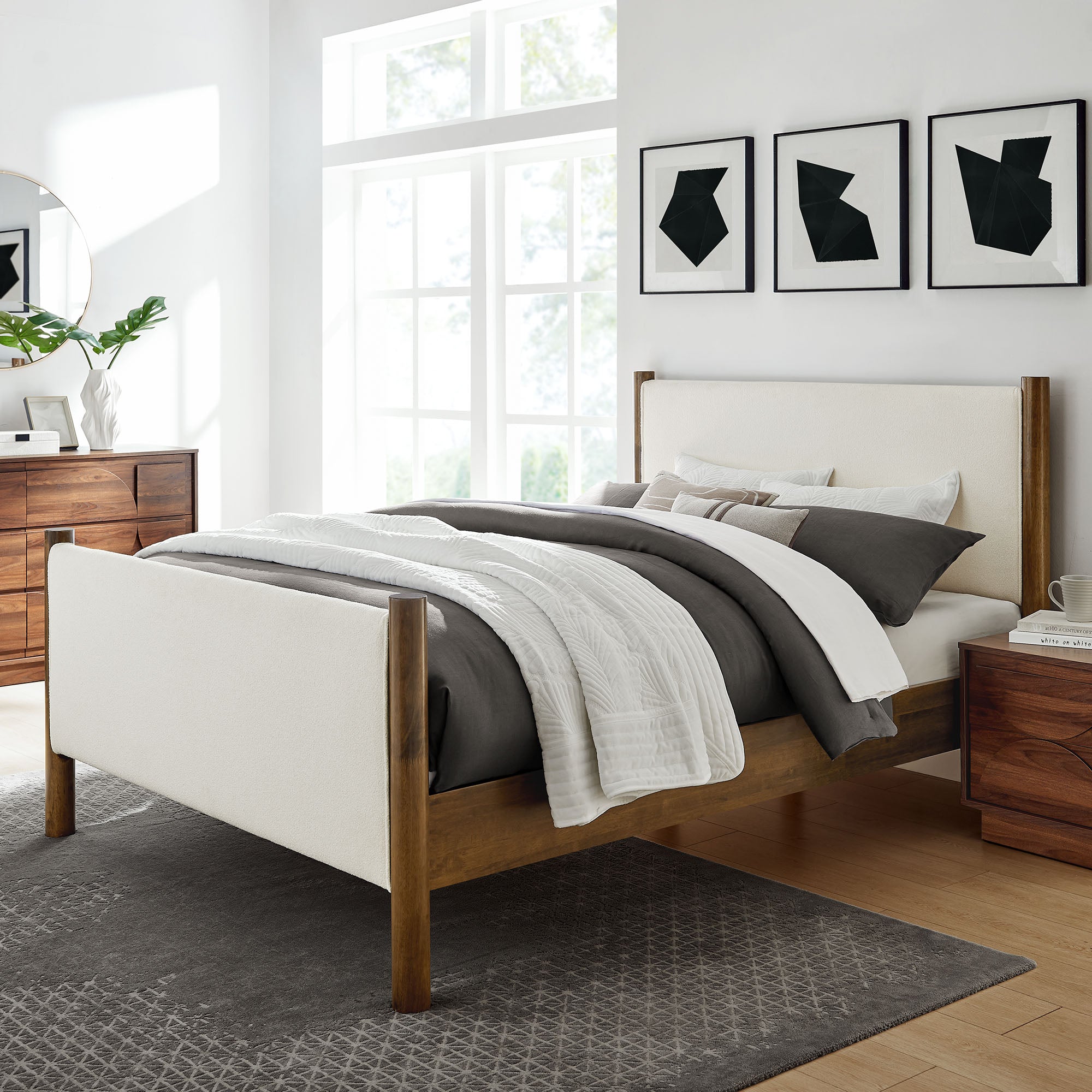 Maven Full Size Boucle Upholstered Platform Bed