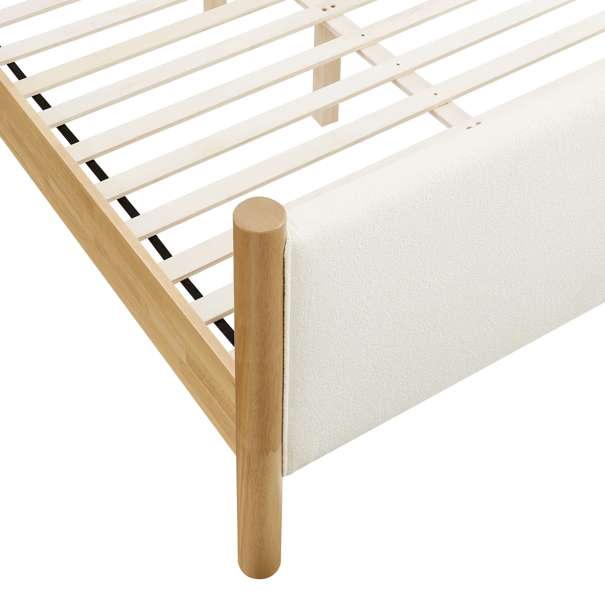 Maven Queen Size Boucle Upholstered Platform Bed