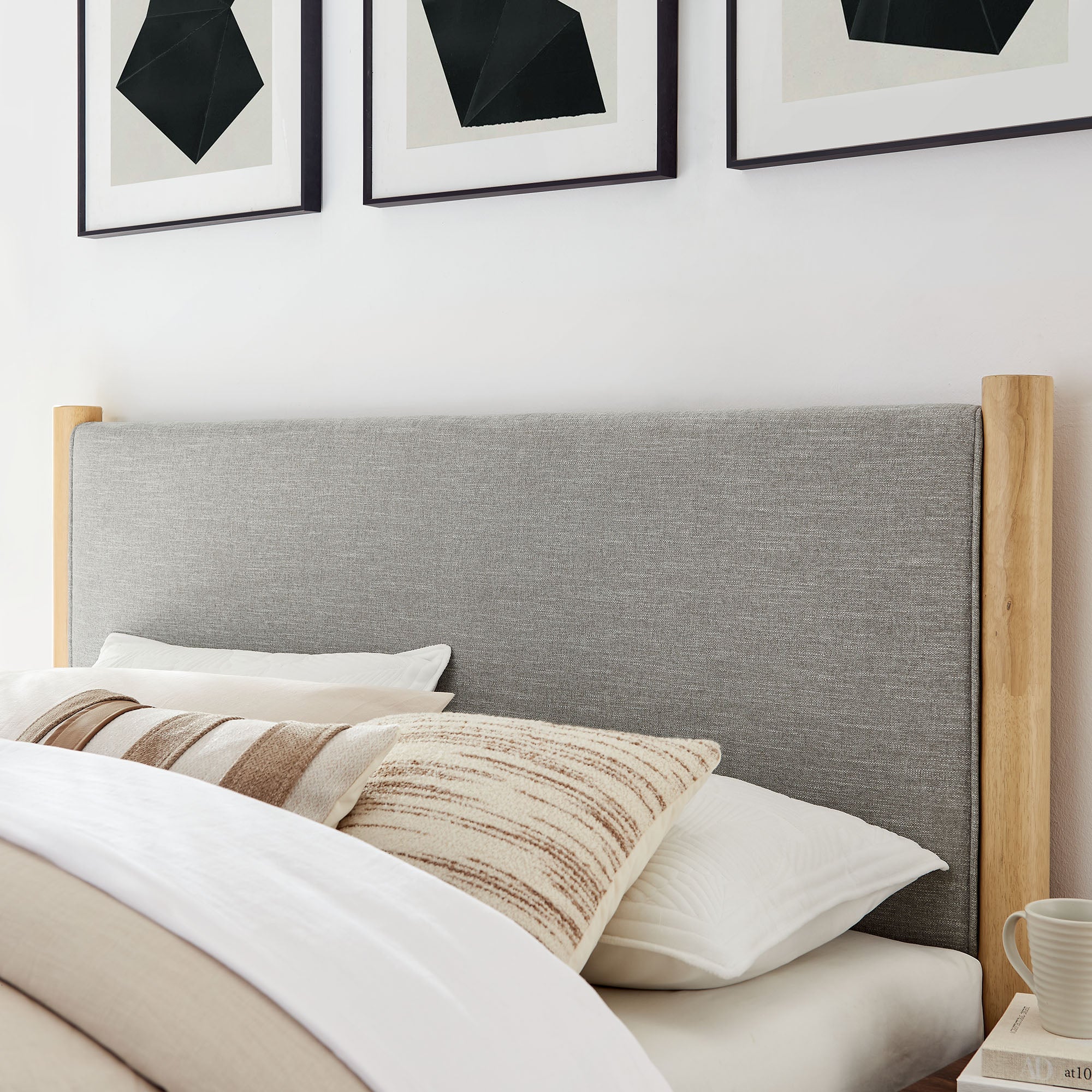 Maven King Size Fabric Upholstered Platform Bed