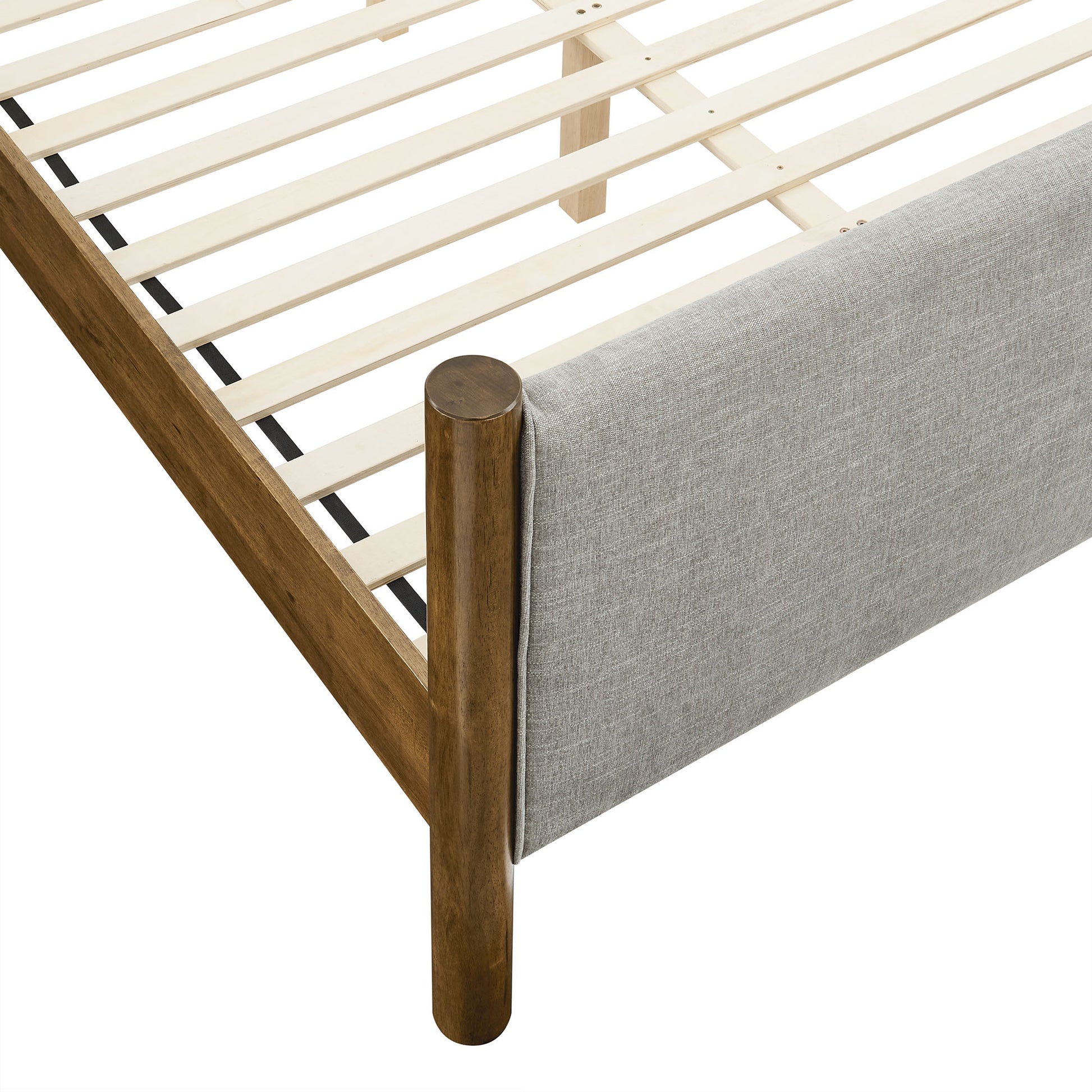 Maven King Size Fabric Upholstered Platform Bed