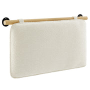 Anela Wall-Mounted Upholstered Headboard - Cream Natural
