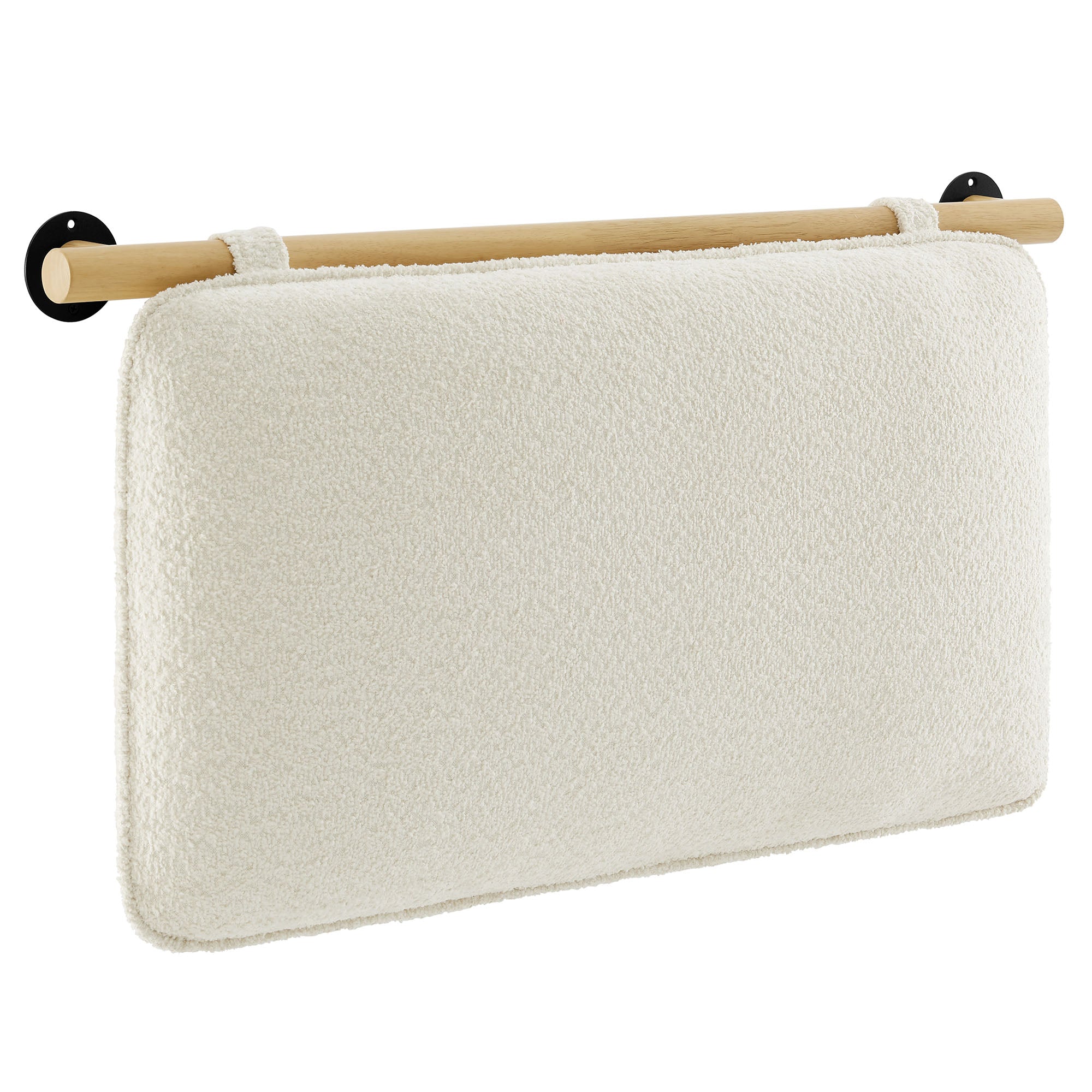 Anela Wall-Mounted Upholstered Headboard - Cream Natural