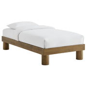 Runa Wood Twin Platform Bed - French Oak