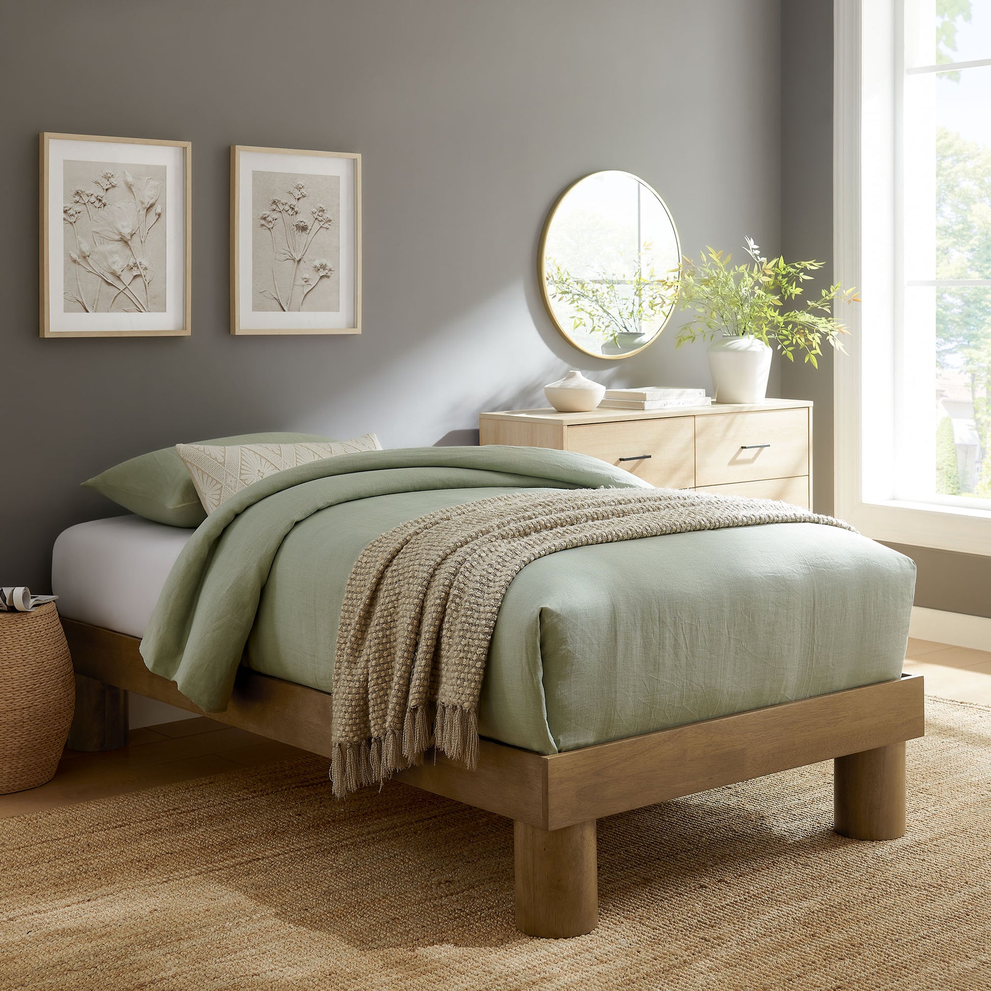 Runa Wood Twin Platform Bed