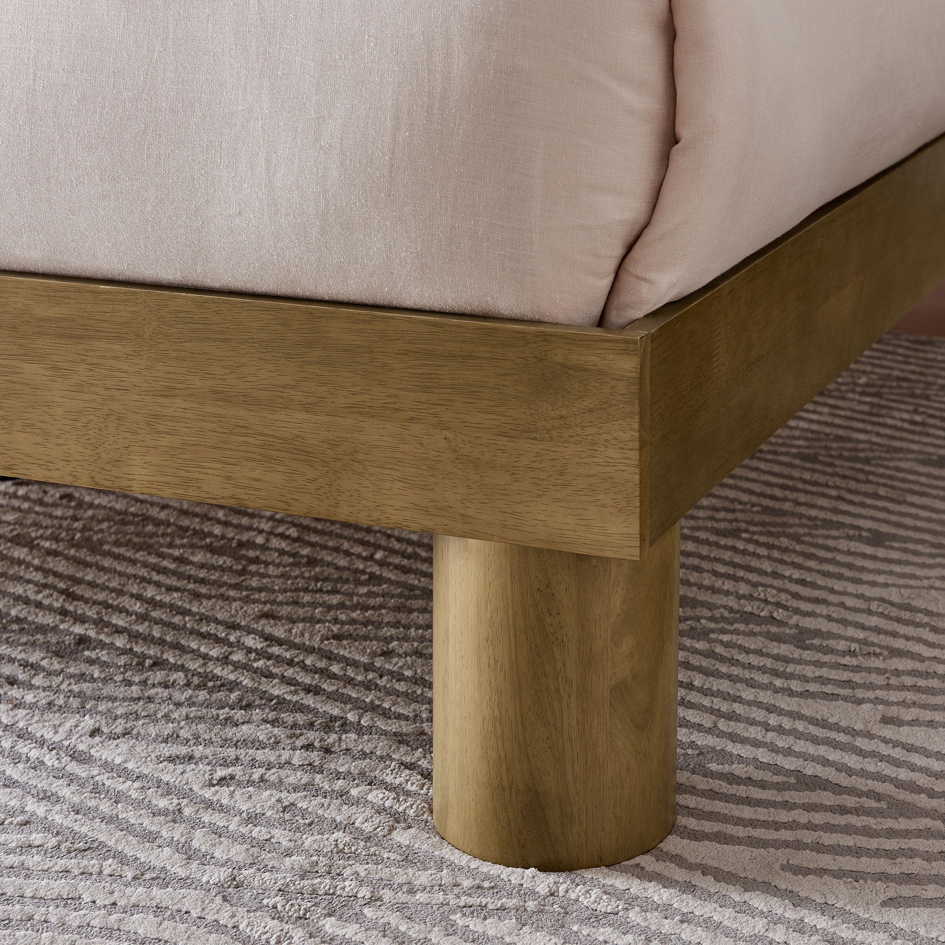 Runa Wood King Platform Bed
