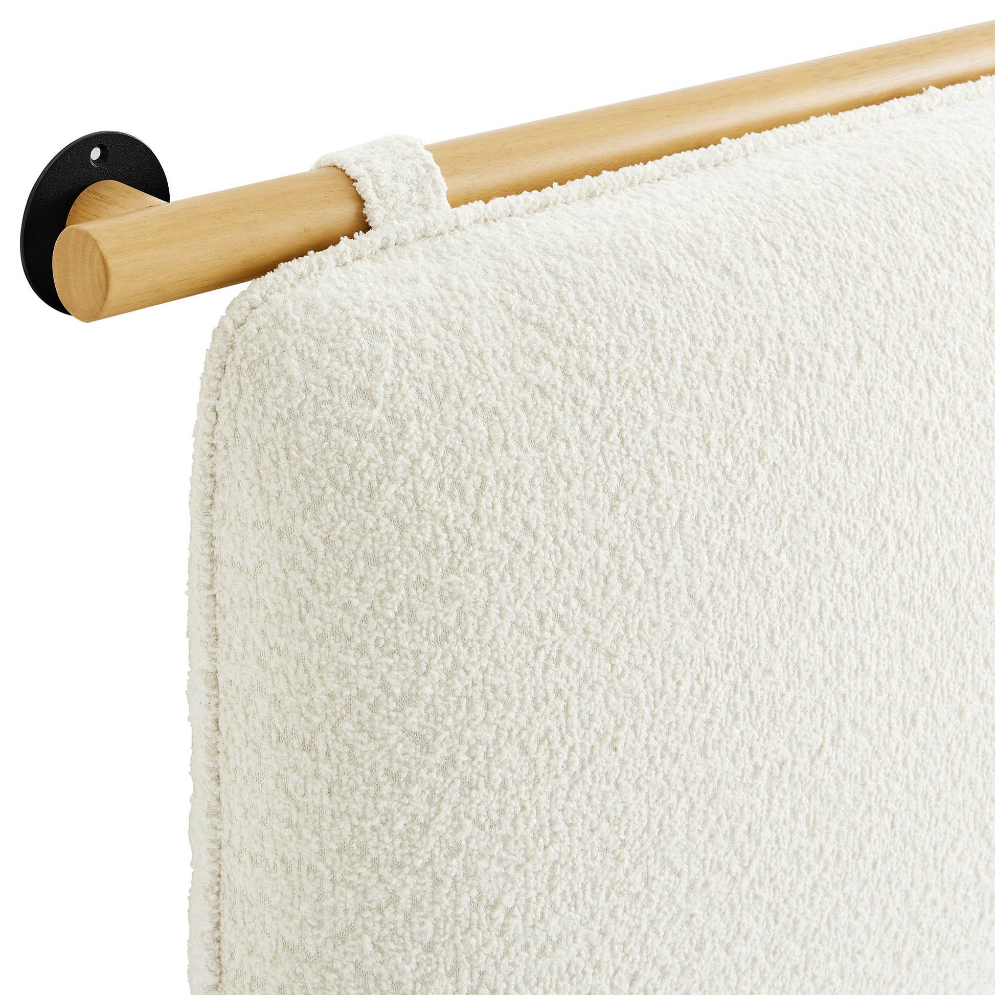 Anela Wall-Mounted Chenille Upholstered Full Headboard