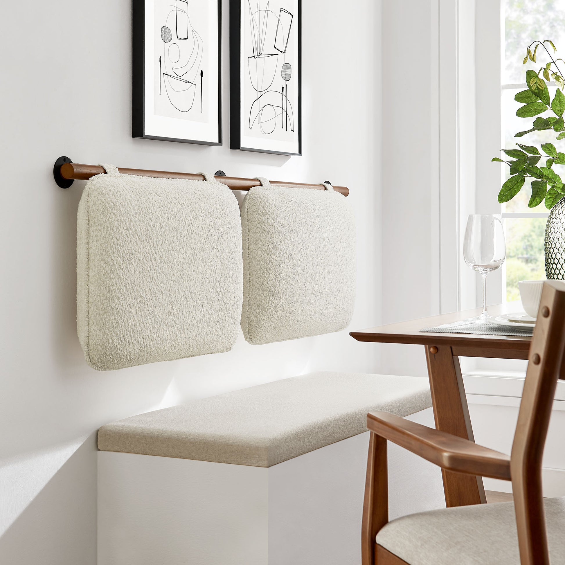 Anela Wall-Mounted Chenille Upholstered Full Headboard