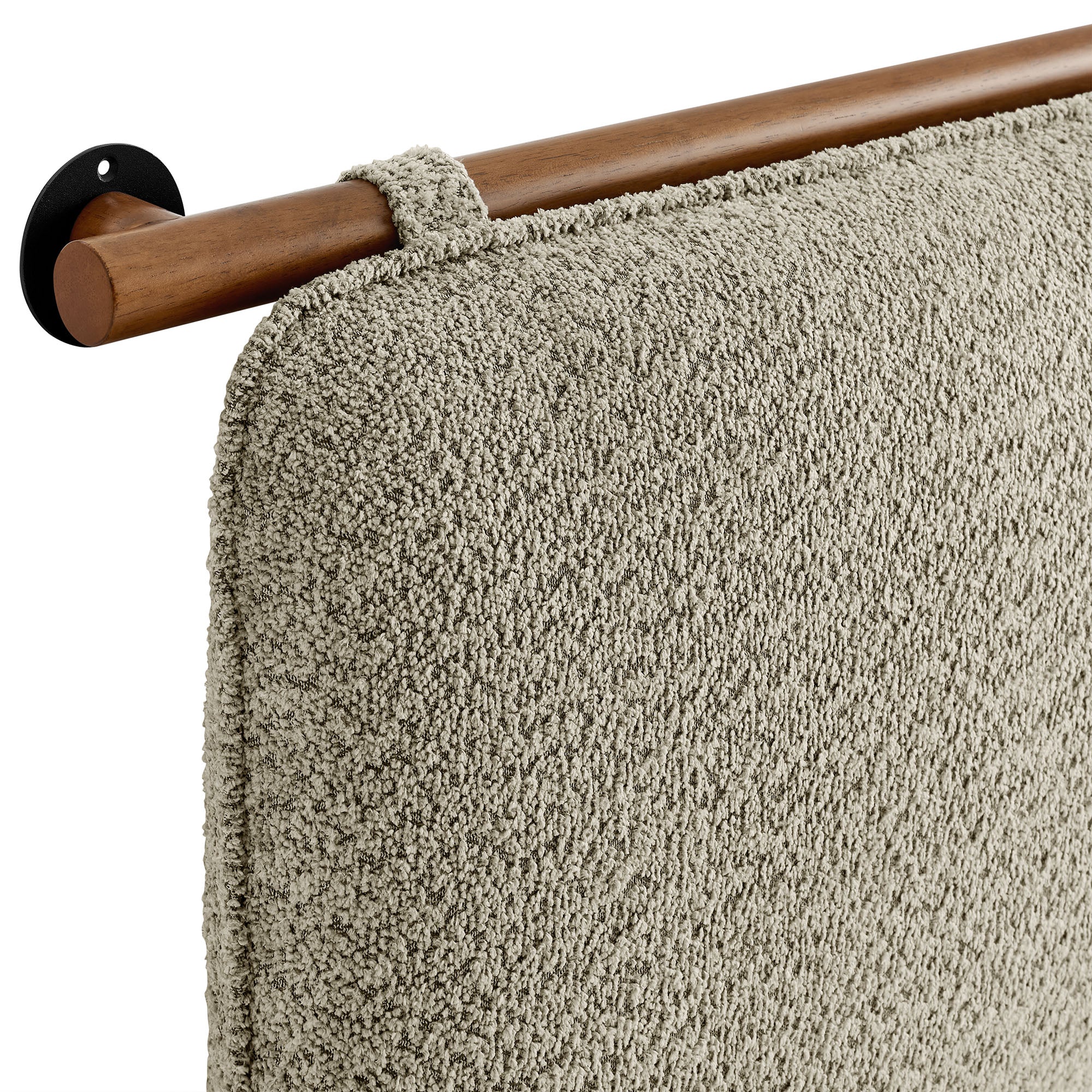 Anela Wall-Mounted Chenille Upholstered Full Headboard