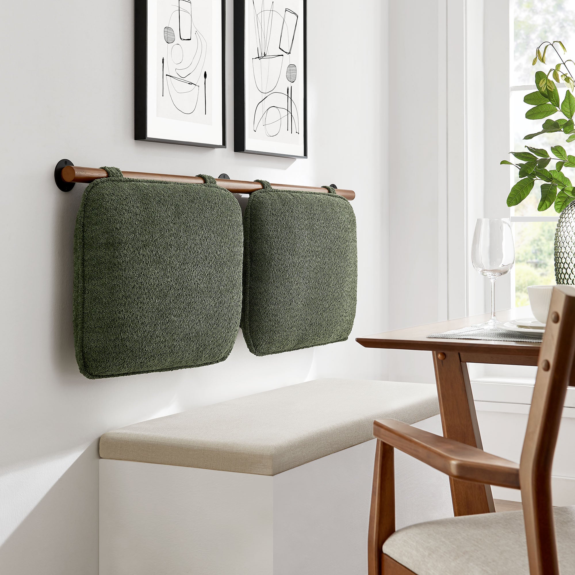 Anela Wall-Mounted Chenille Upholstered Full Headboard