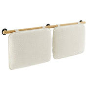 Anela Wall-Mounted Upholstered Headboard - Cream Natural