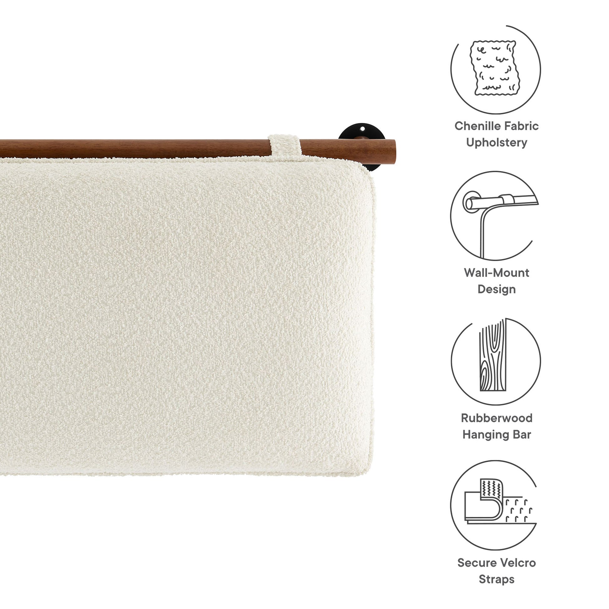 Anela Wall-Mounted Upholstered Headboard