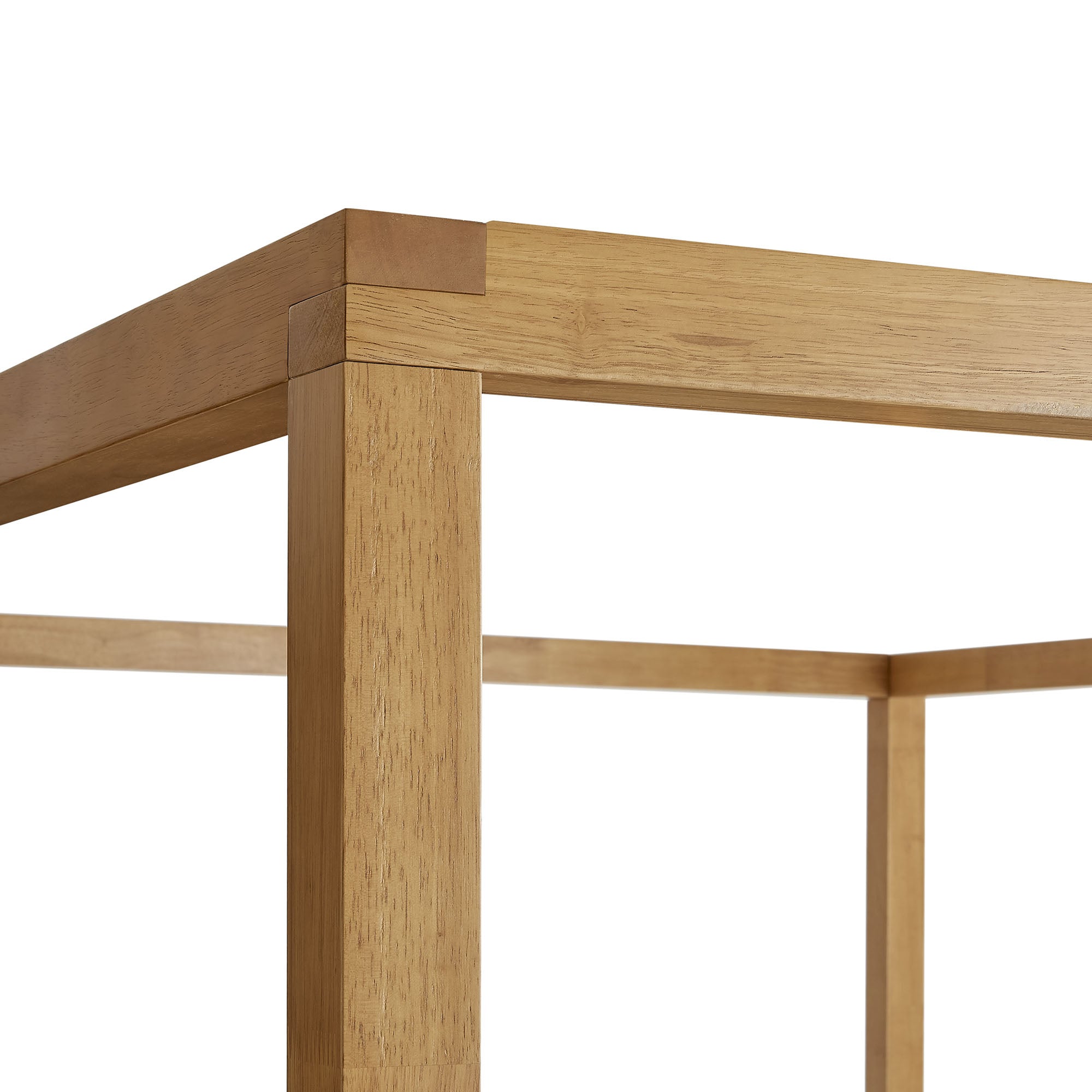 Alva King Wood Canopy Platform Bed
