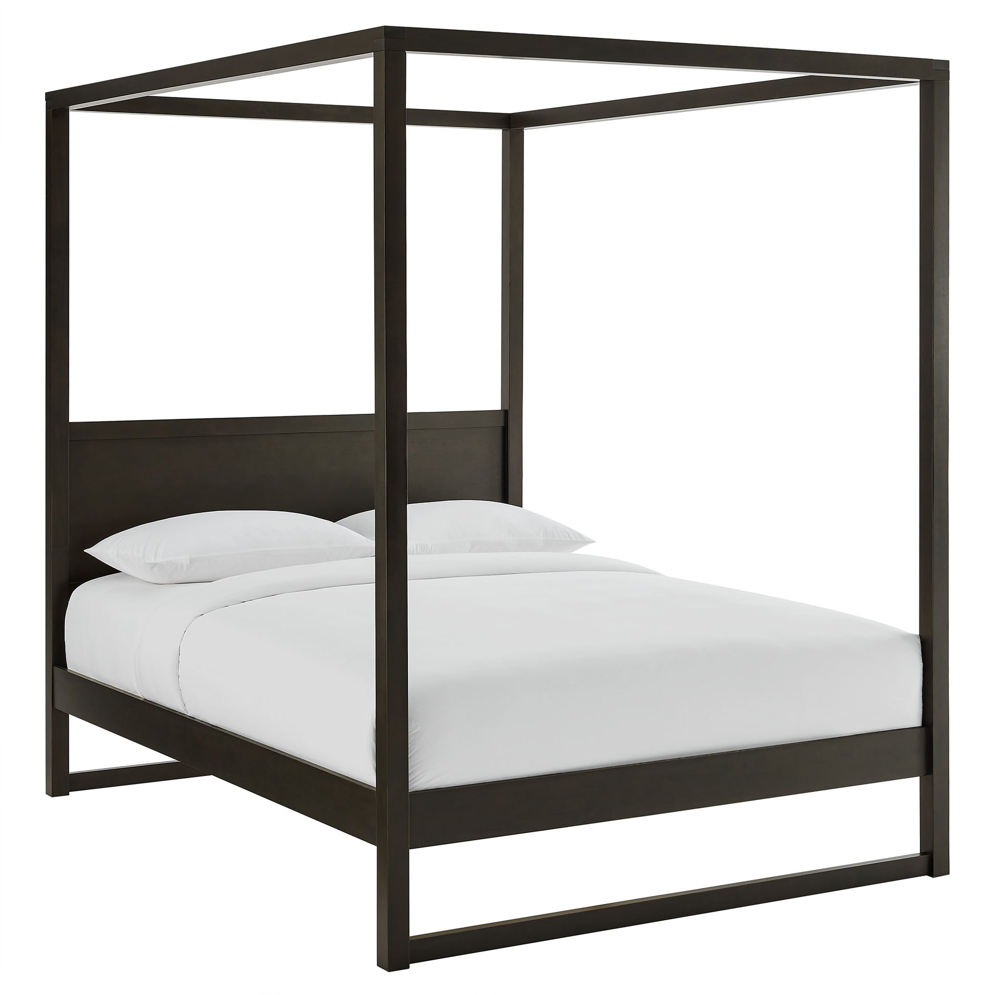 Alva King Wood Canopy Platform Bed