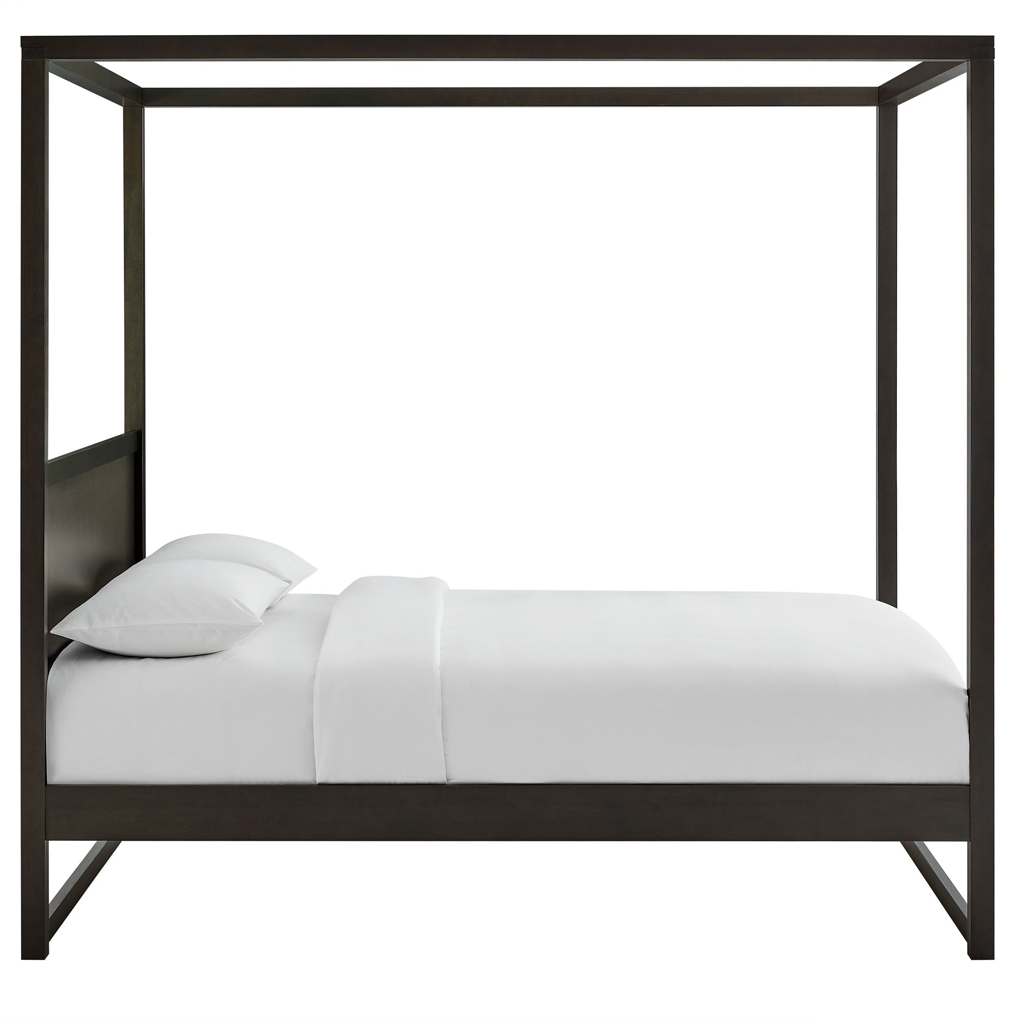 Alva King Wood Canopy Platform Bed