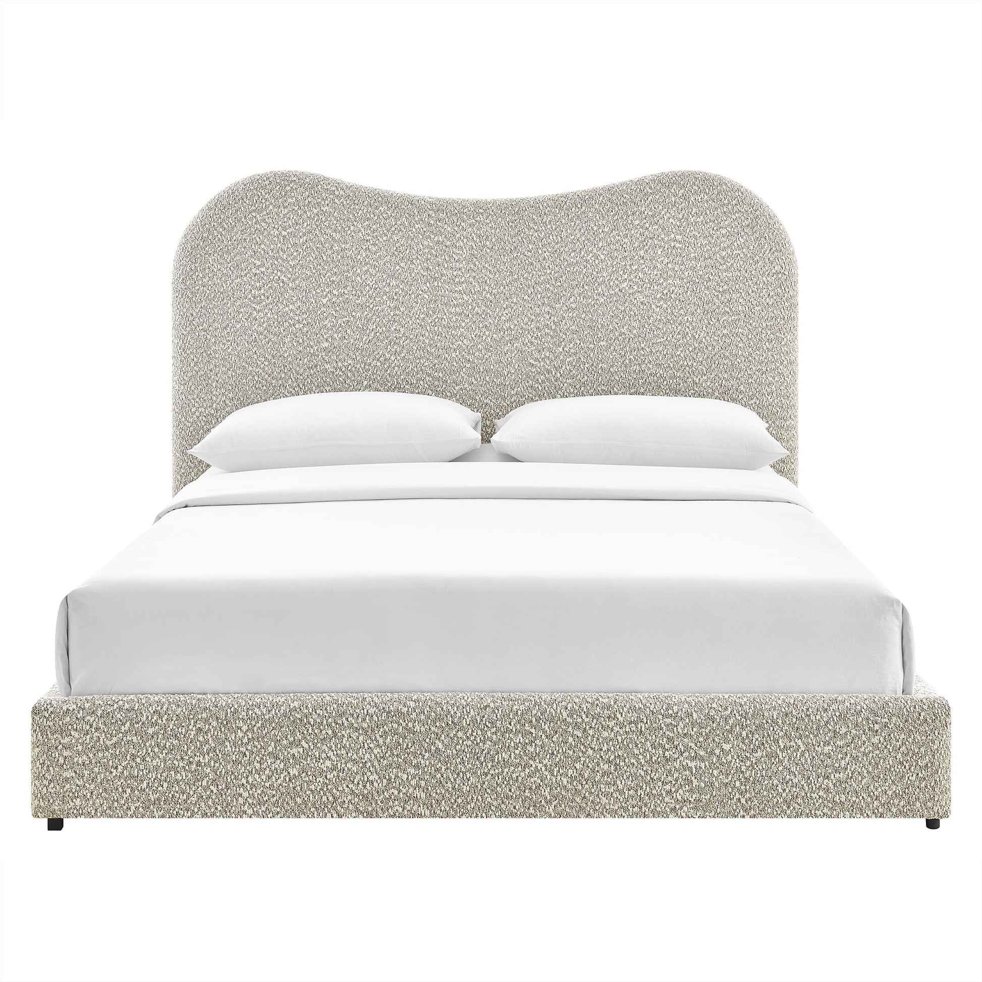 Seluna Boucle Queen Platform Bed