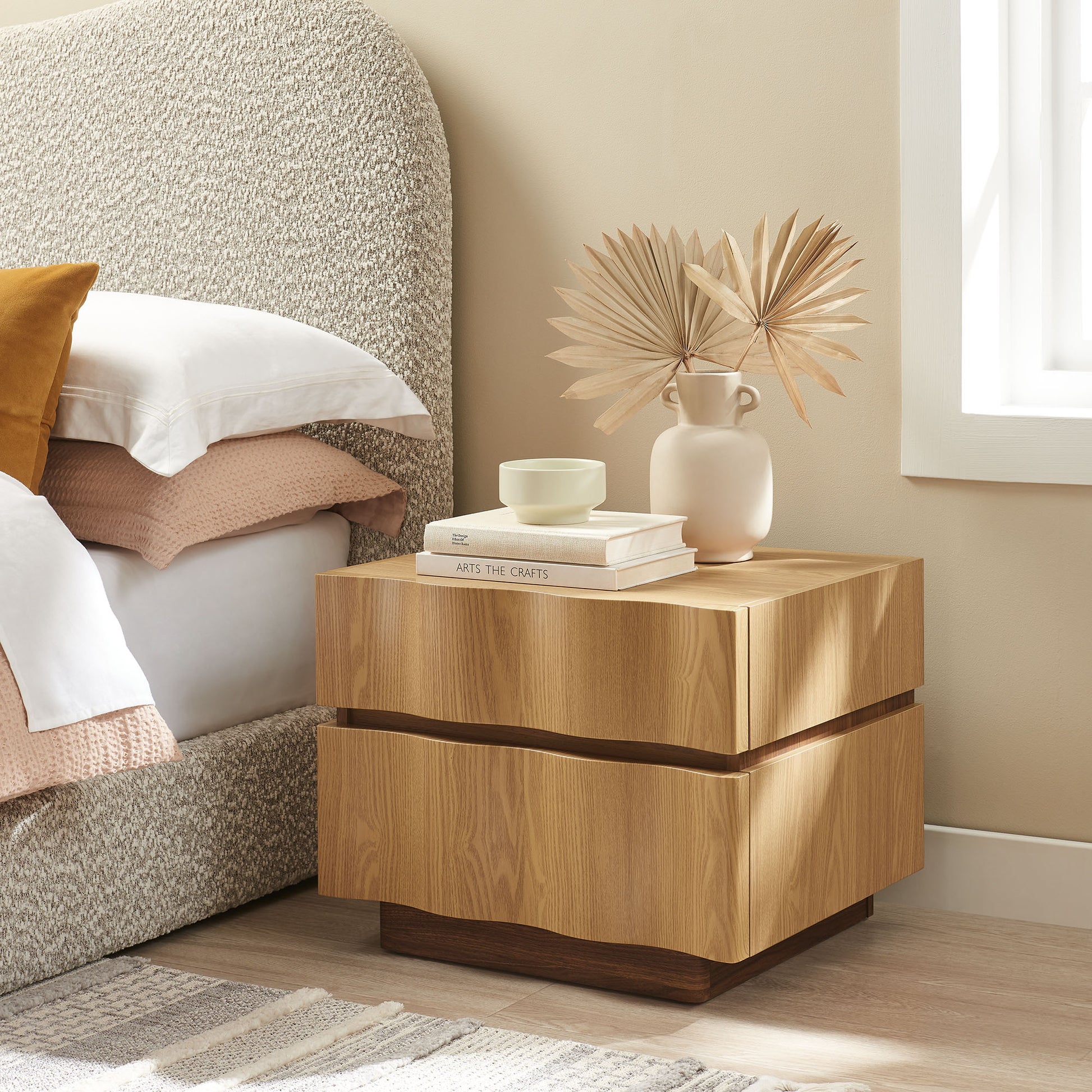Isola 2 Drawer Nightstand