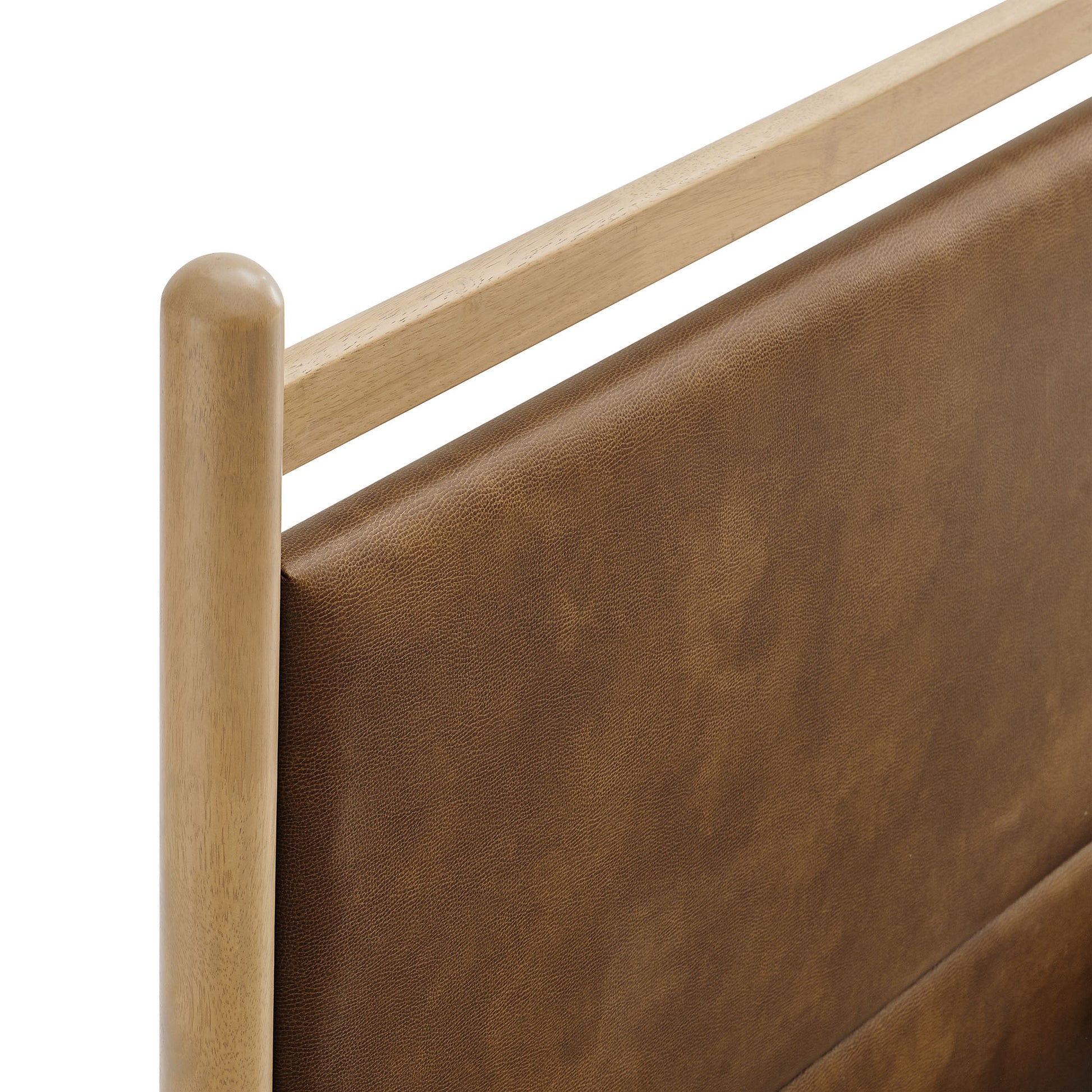 Ginny Twin Size Vegan Leather Platform Bed Frame