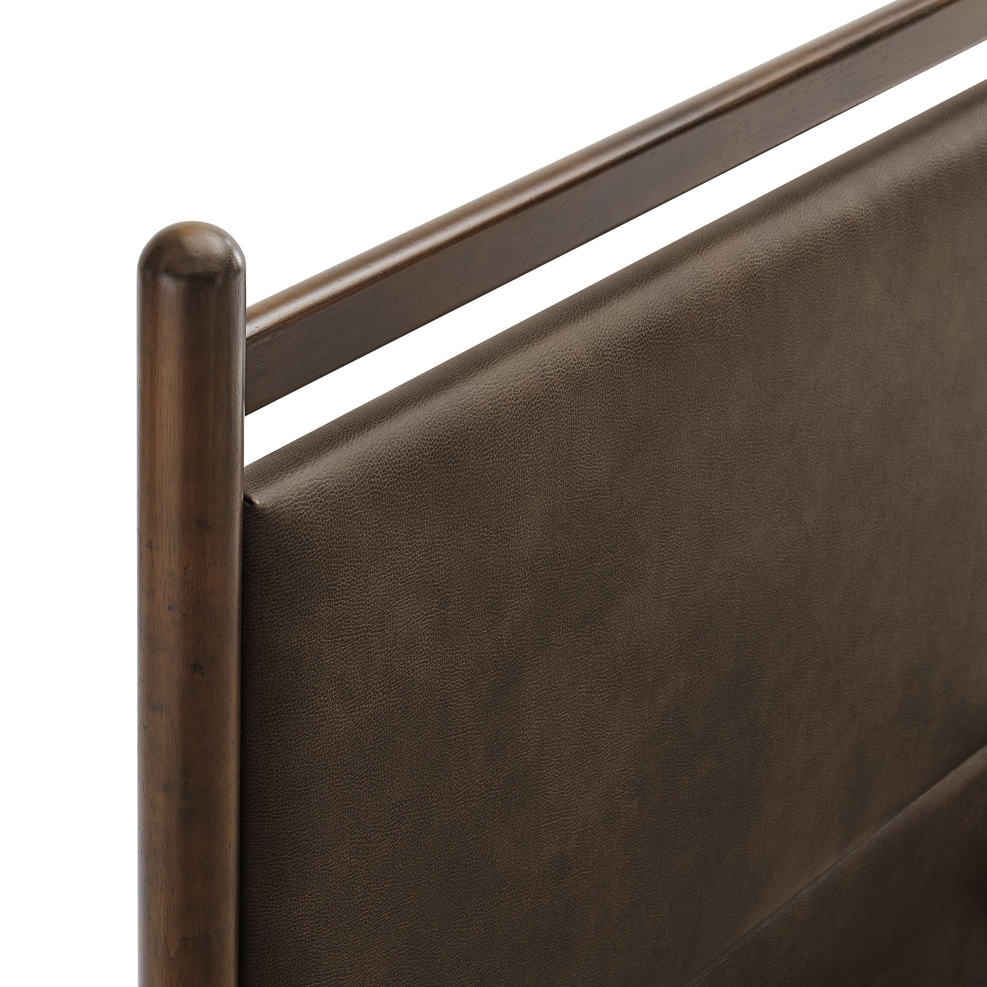 Ginny Twin Size Vegan Leather Platform Bed Frame