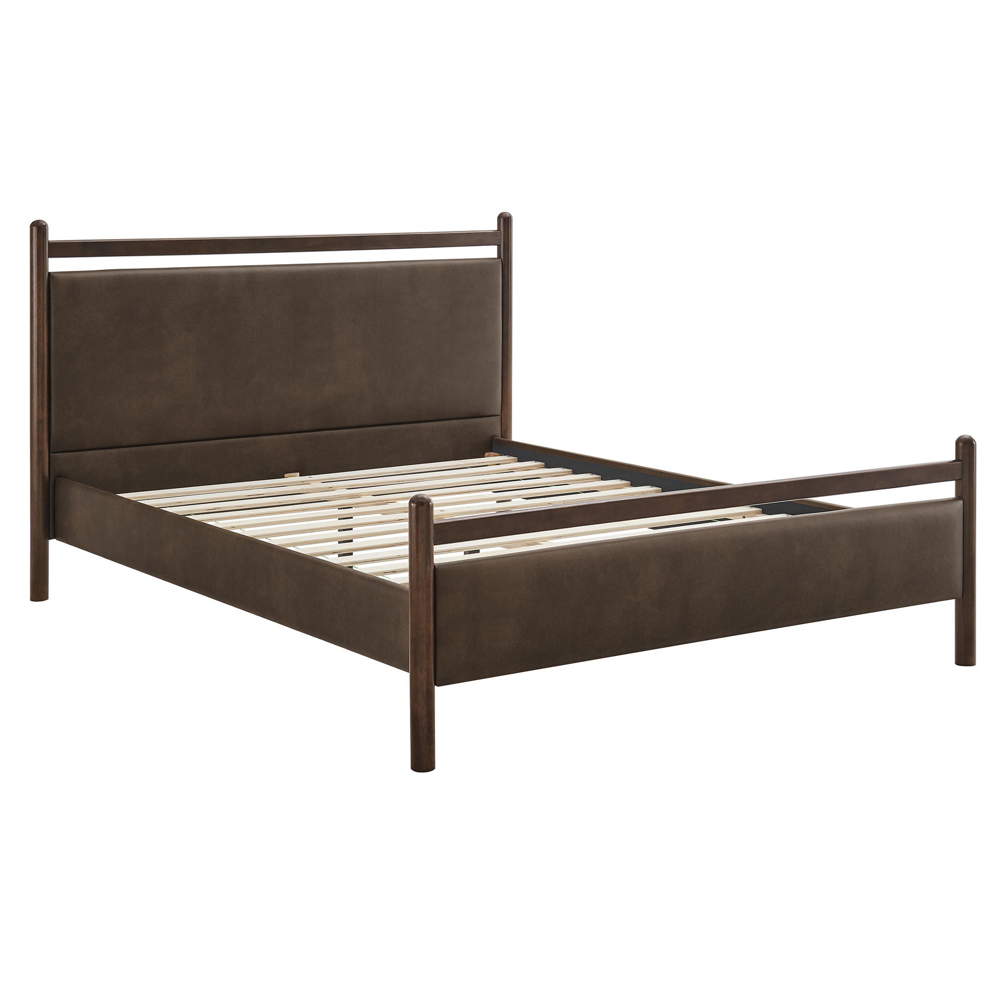 Ginny Full Size Vegan Leather Platform Bed Frame