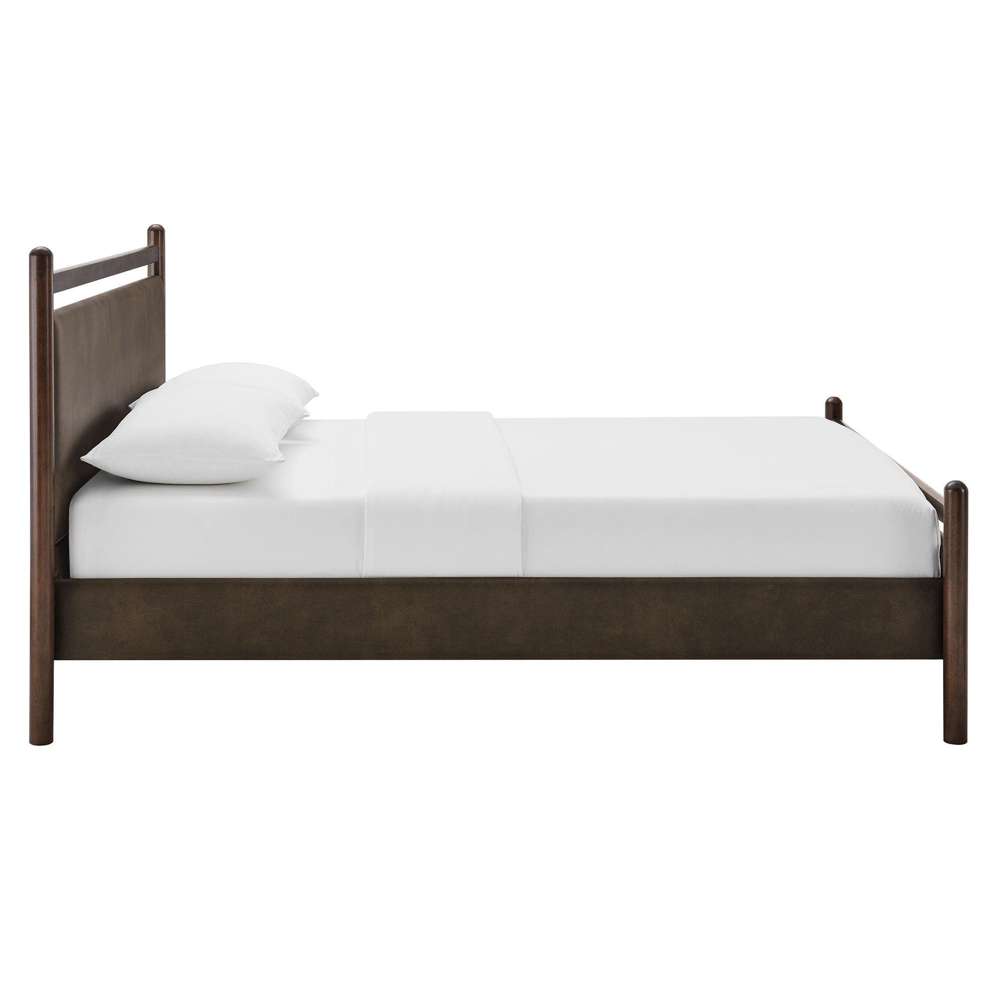 Ginny Full Size Vegan Leather Platform Bed Frame