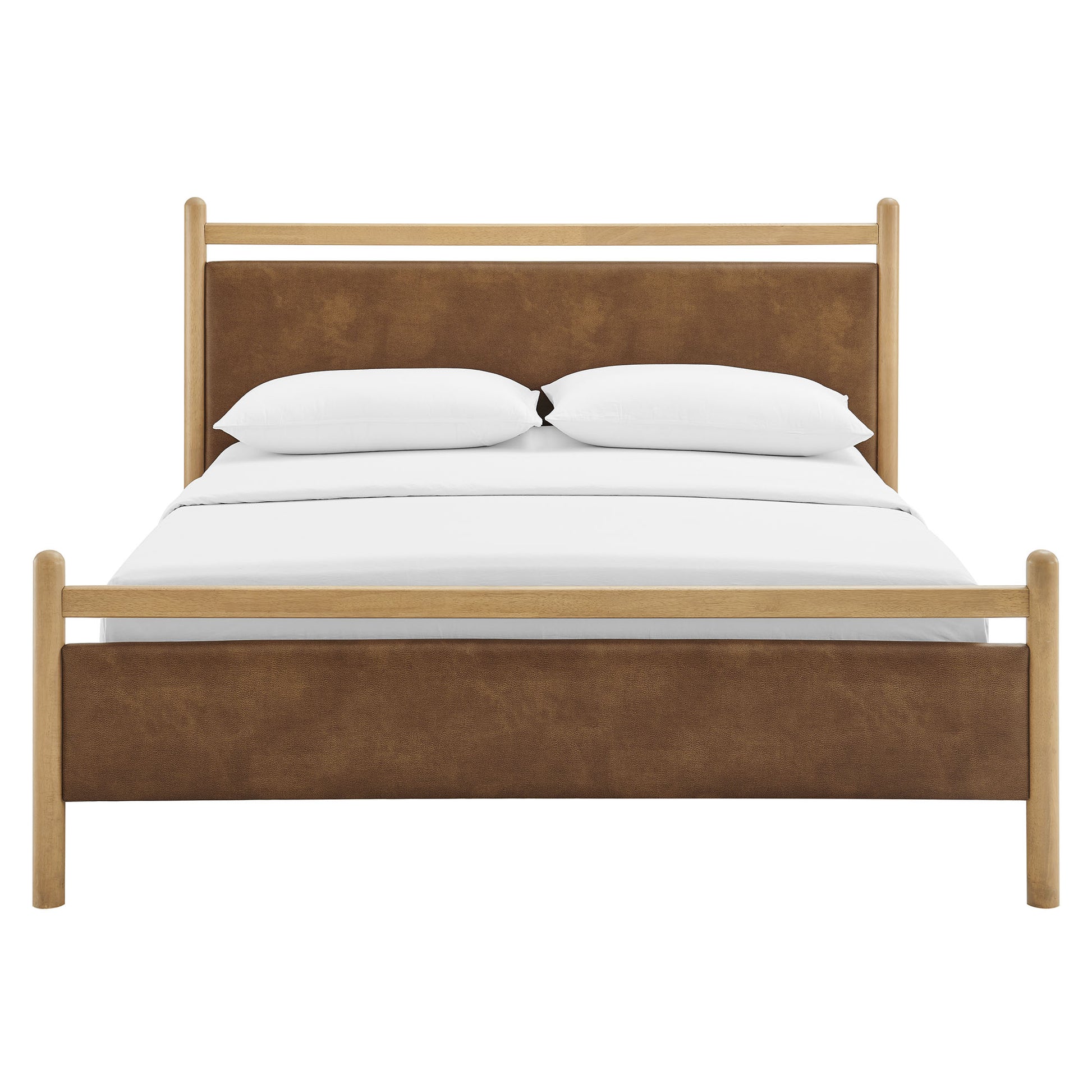 Ginny Vegan Leather Platform Bed Frame