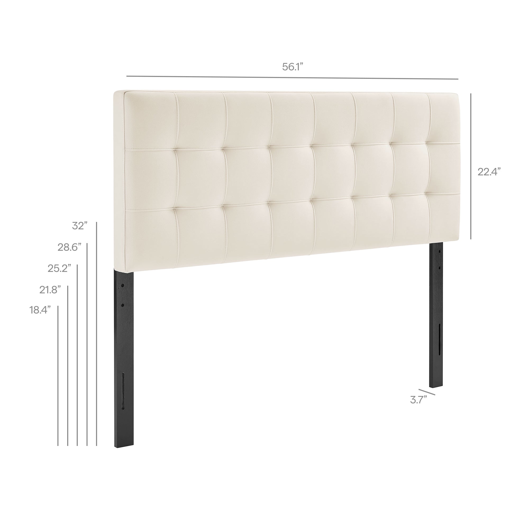 Lily Stain-Resistant Performance Velvet Full Size Headboard - Cadet Blue