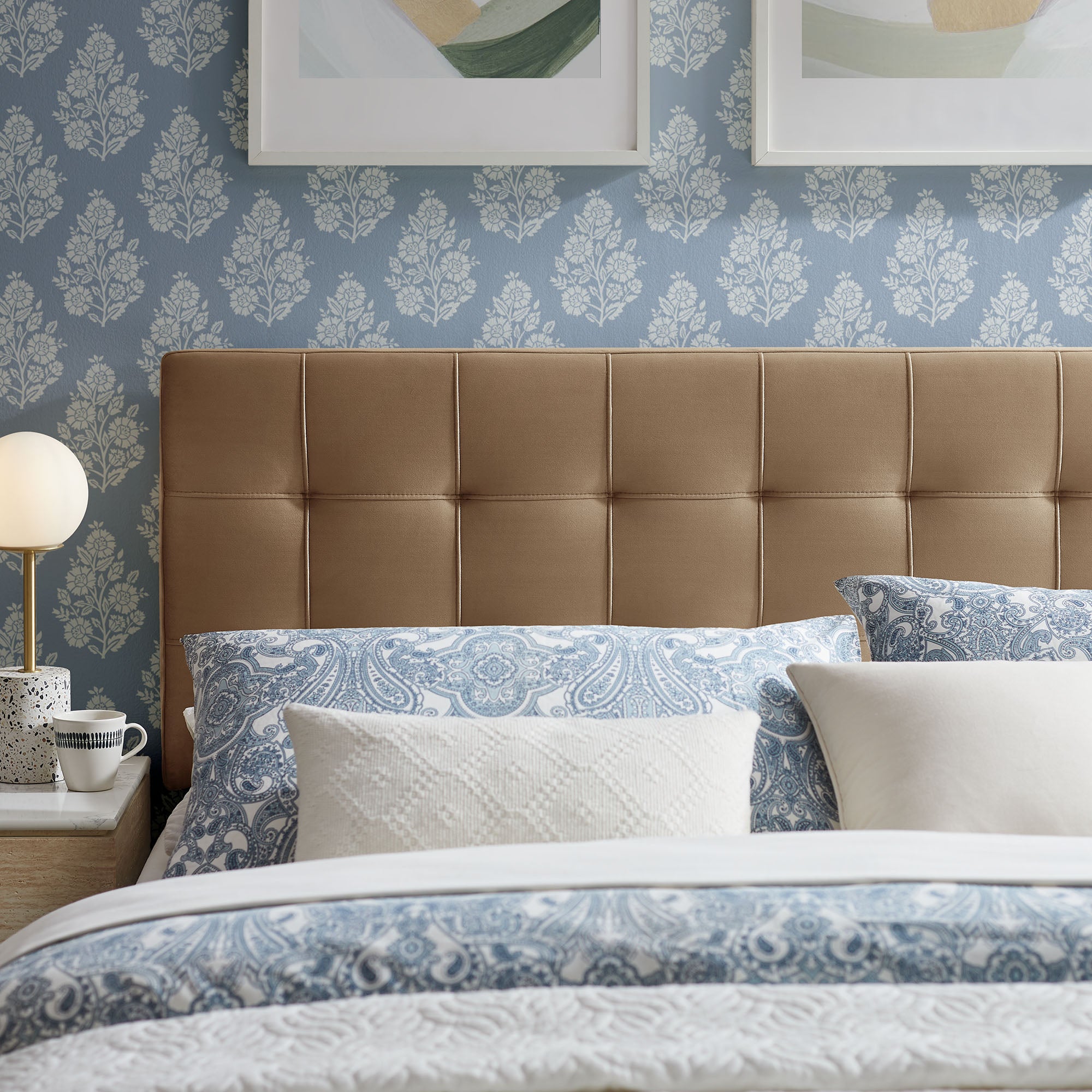 Lily Stain-Resistant Performance Velvet Full Size Headboard