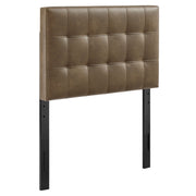Lily Vegan Leather Twin Size Headboard - Mushroom