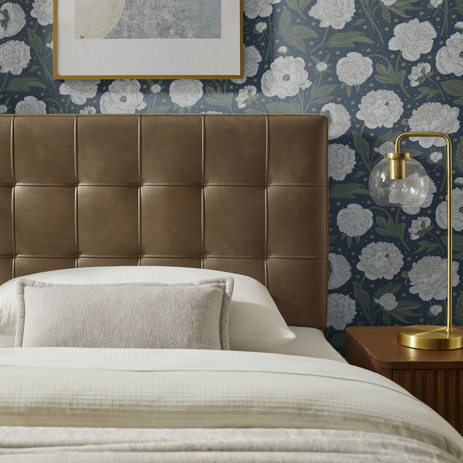 Lily Vegan Leather Twin Size Headboard