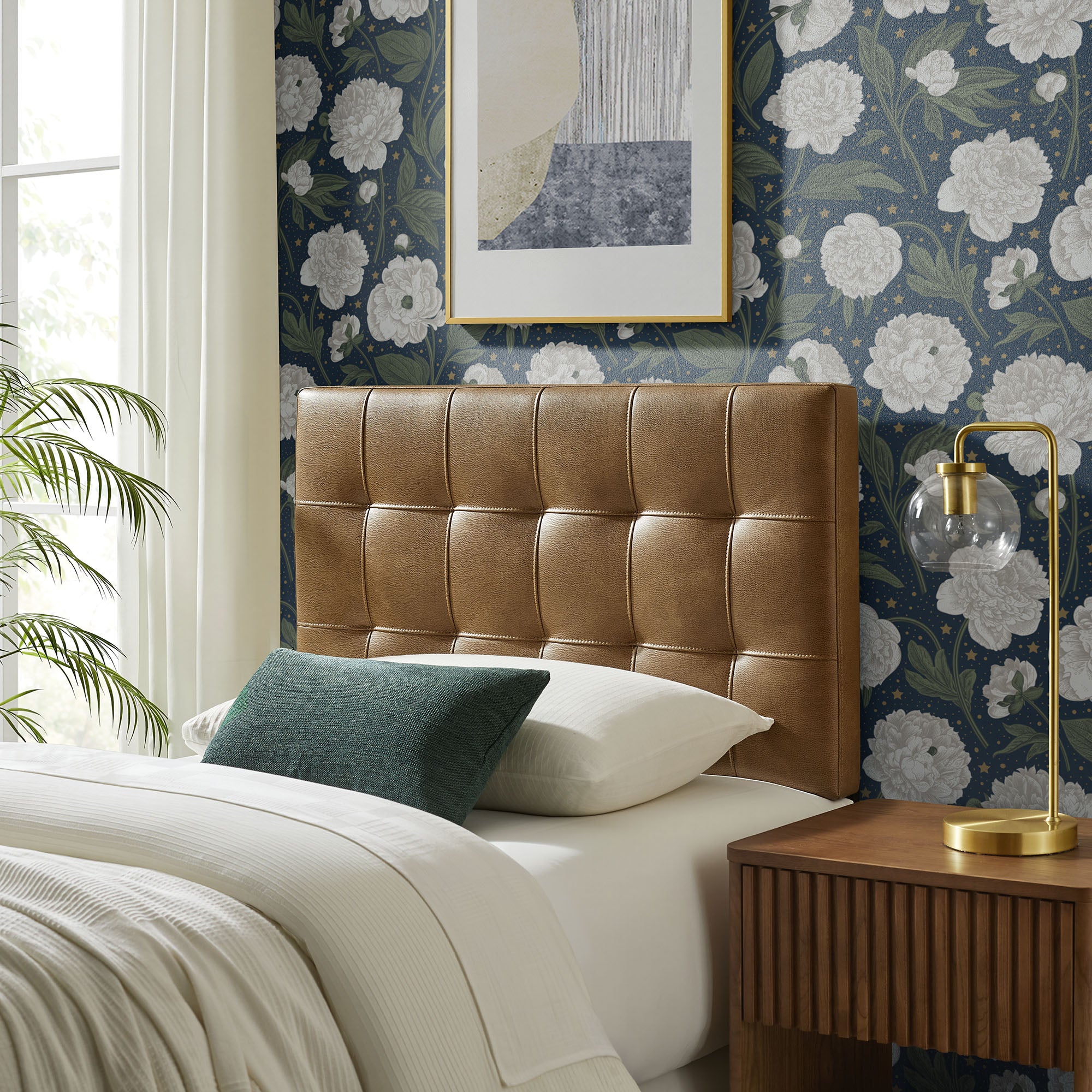 Lily Vegan Leather Twin Size Headboard
