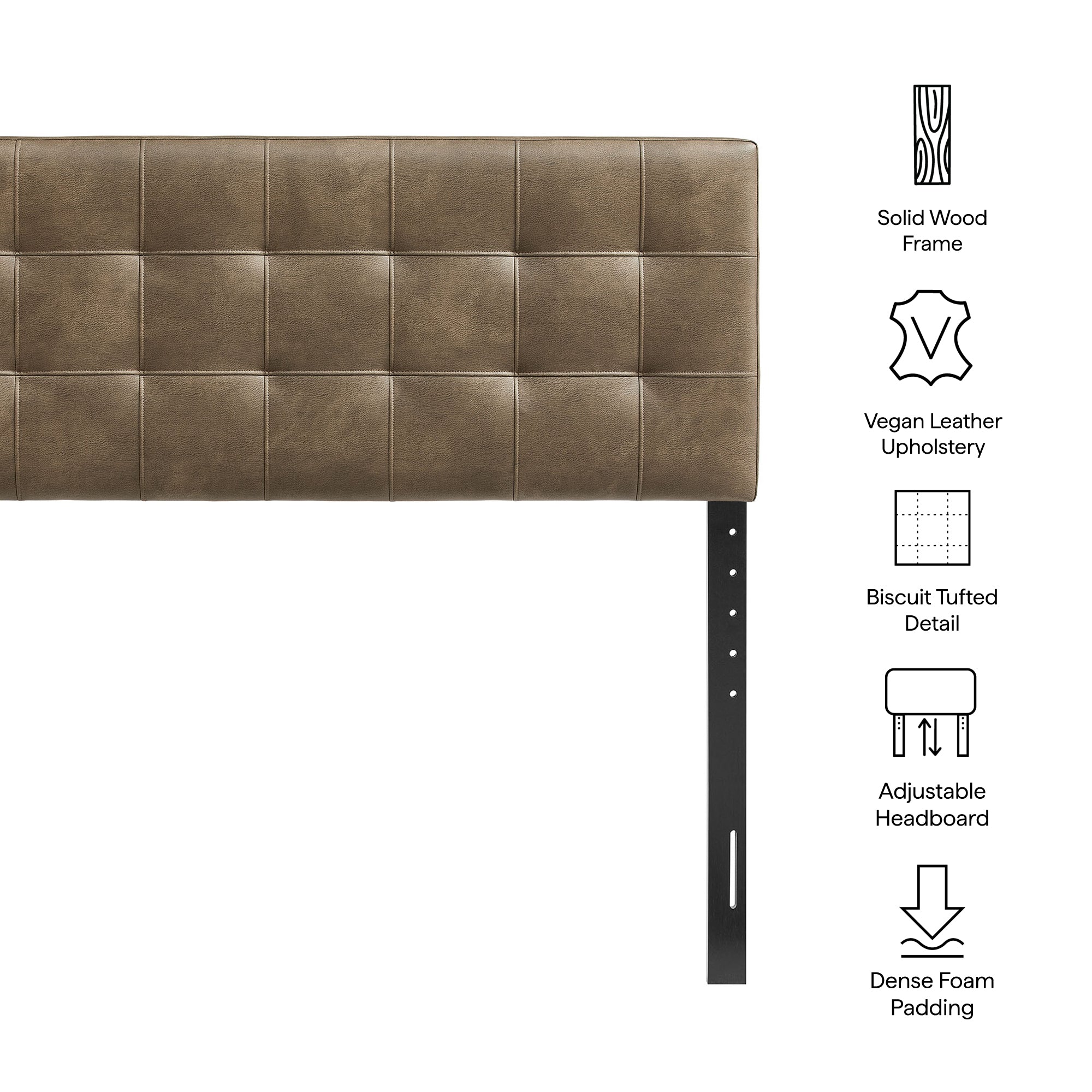 Lily Vegan Leather Full Size Headboard