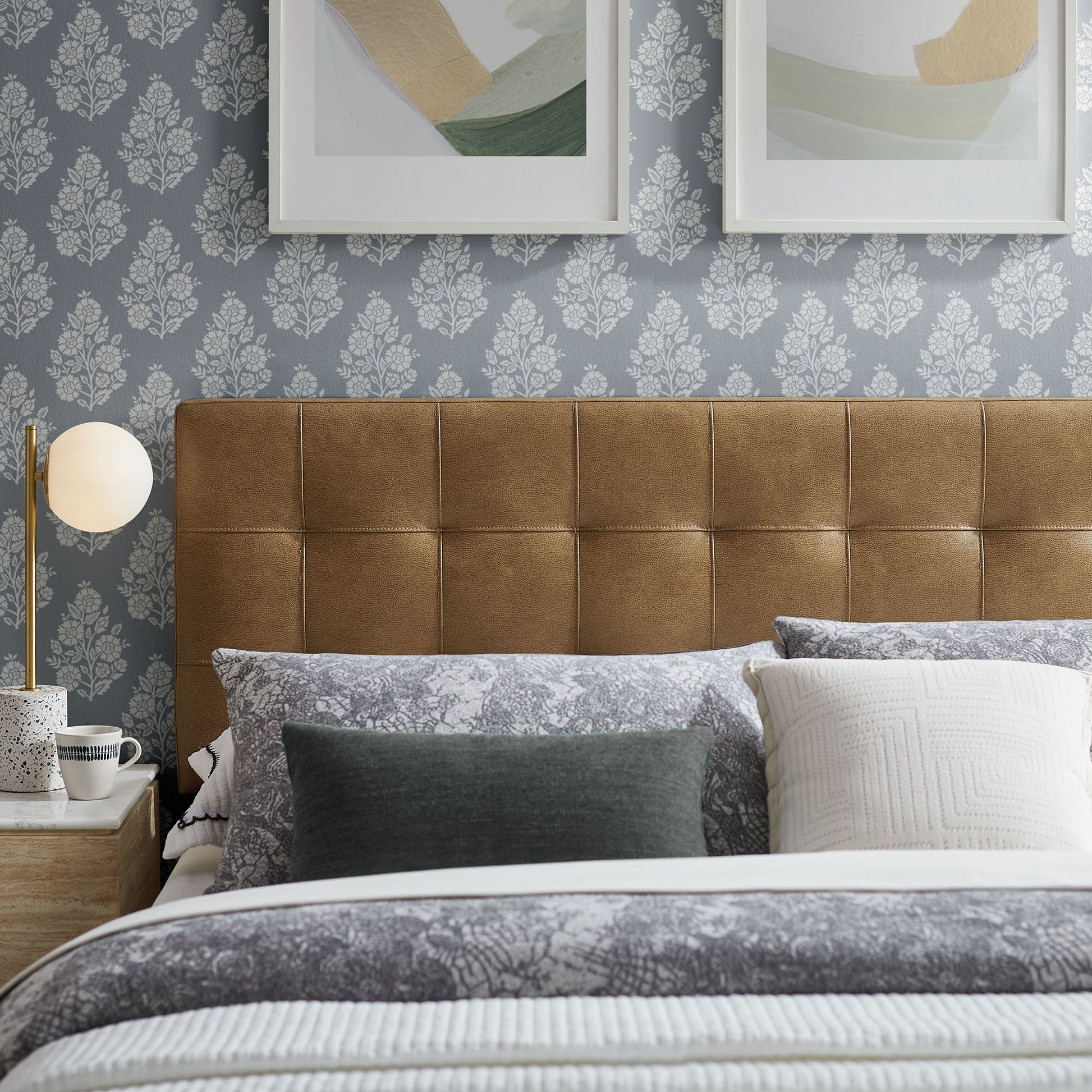 Lily Vegan Leather Full Size Headboard