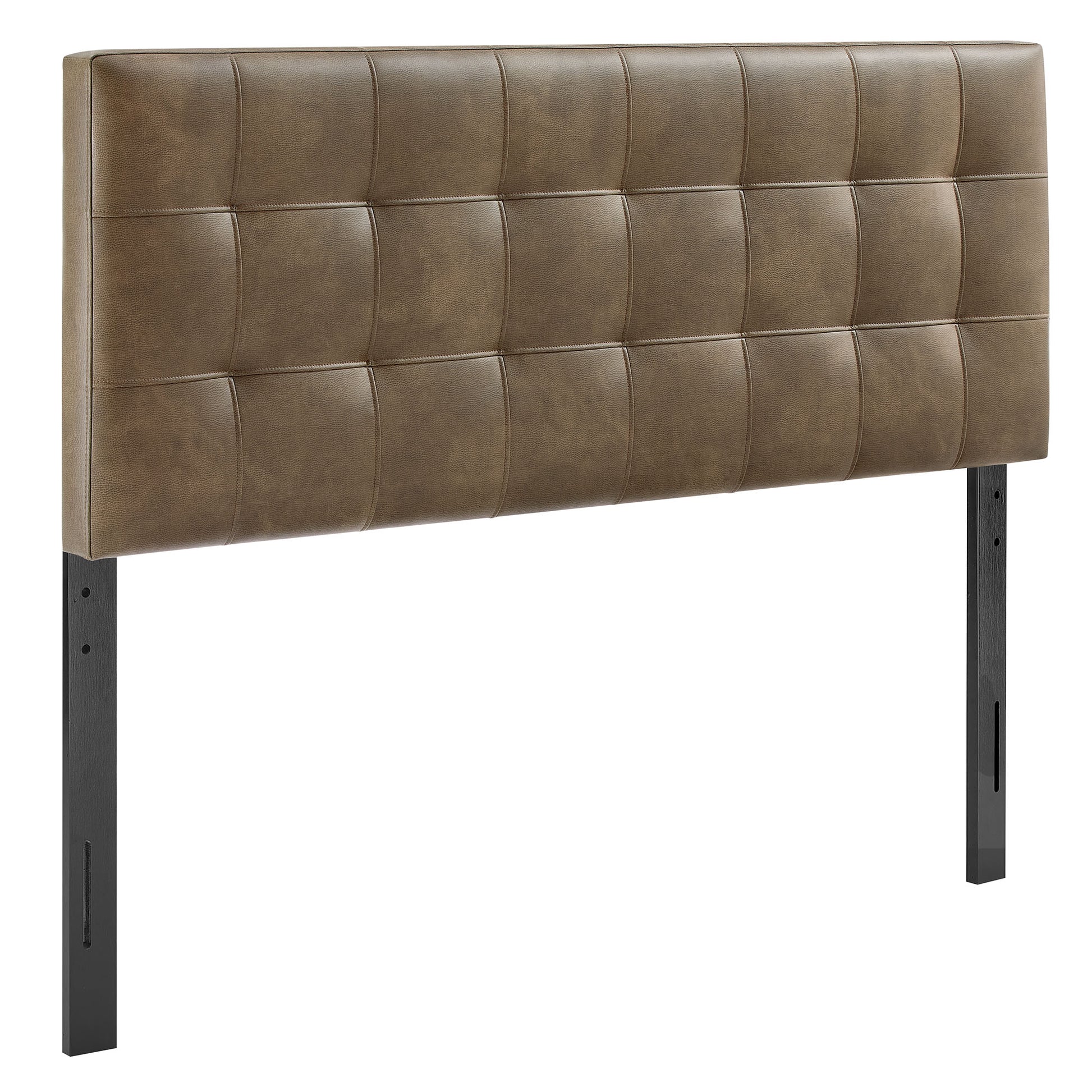 Lily Vegan Leather King Size Headboard - Mushroom