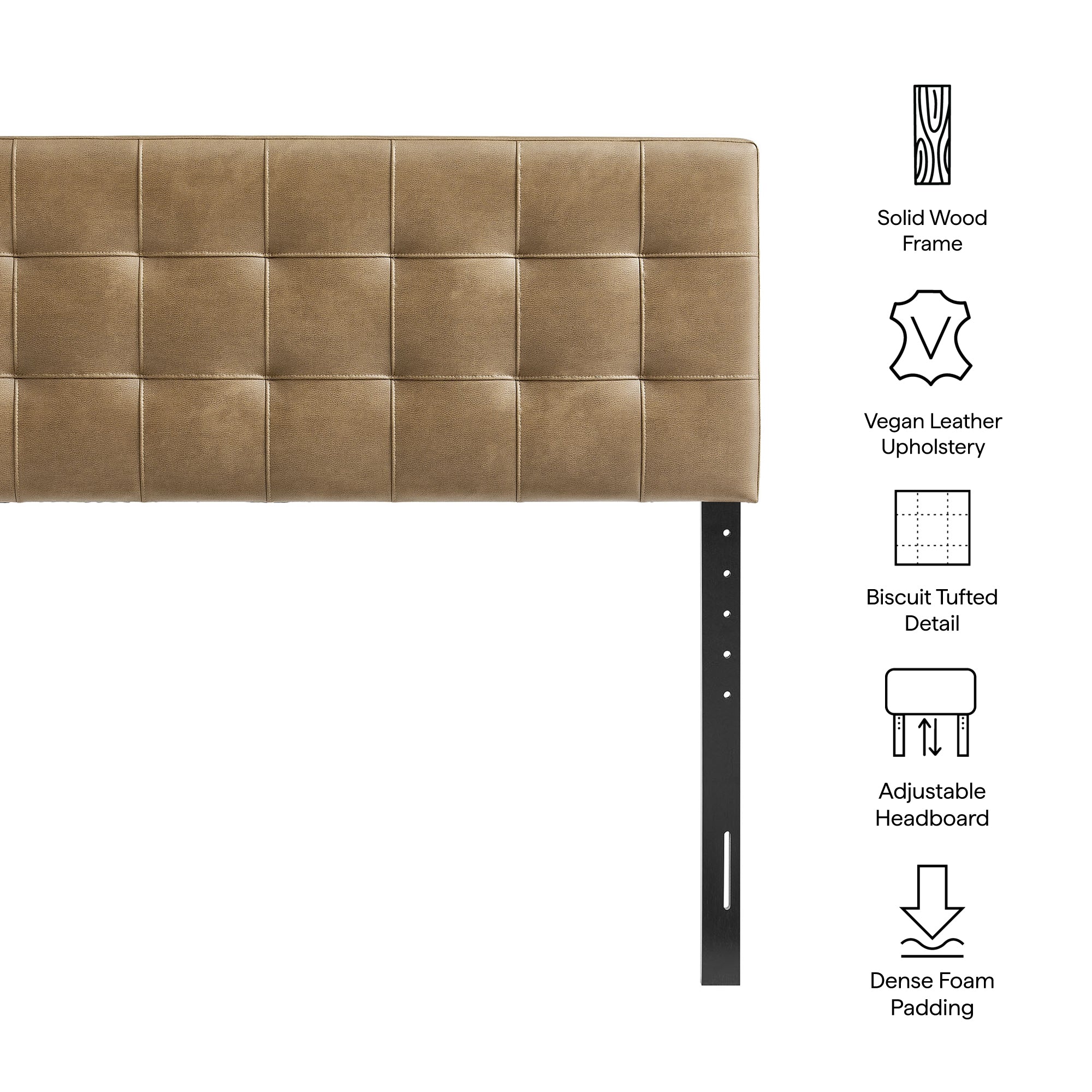 Lily Vegan Leather King Size Headboard