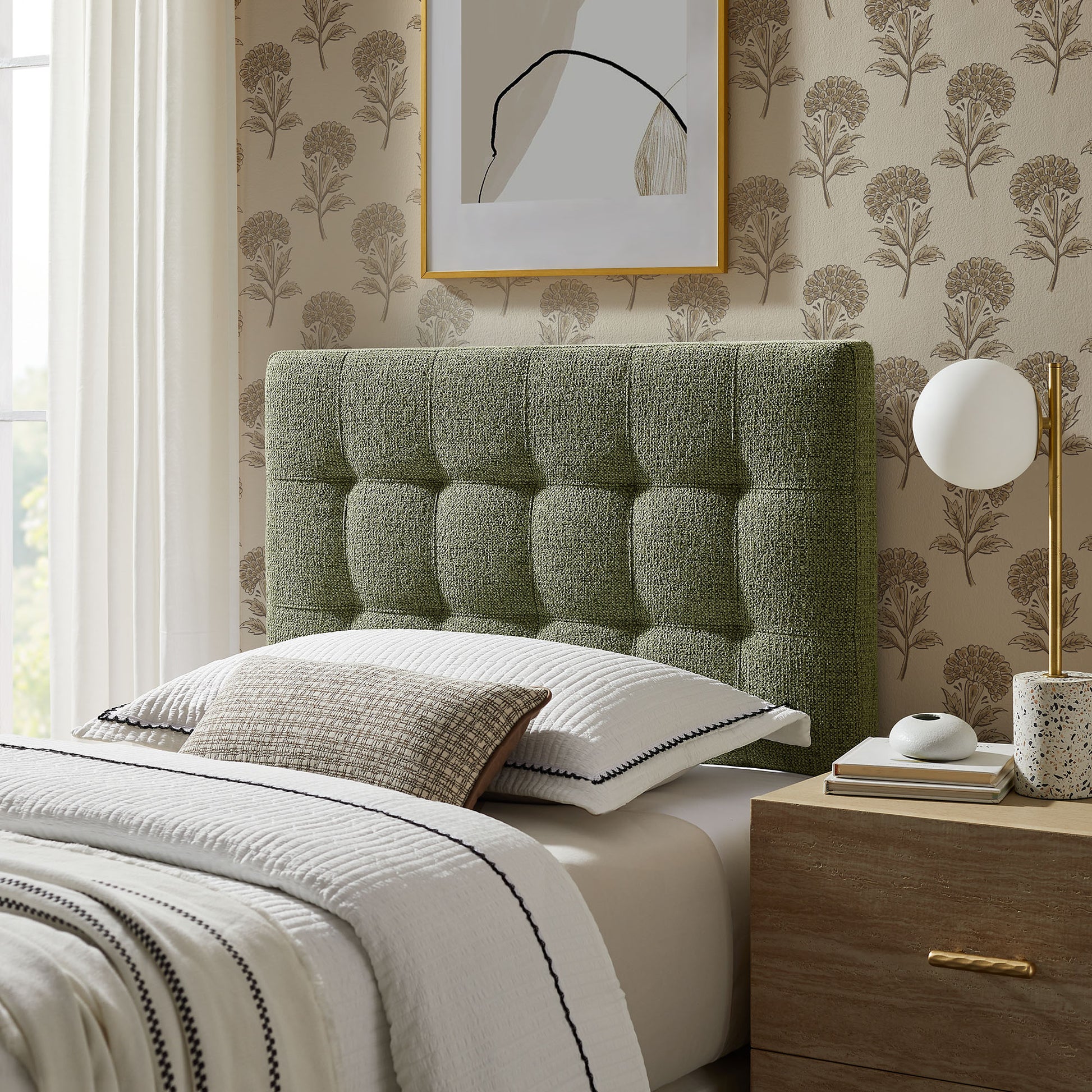 Lily Upholstered Twin Size Headboard