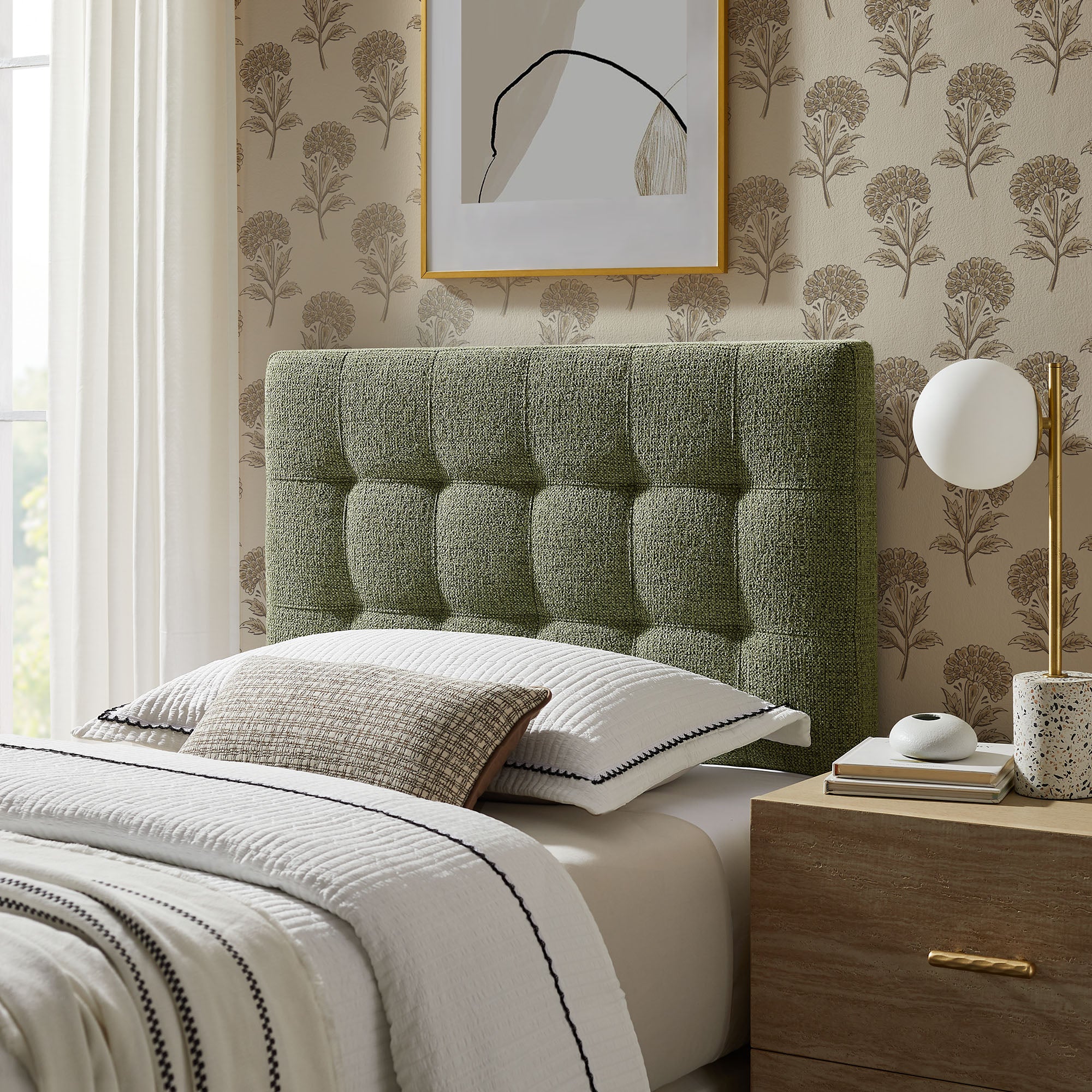 Lily Upholstered Twin Size Headboard