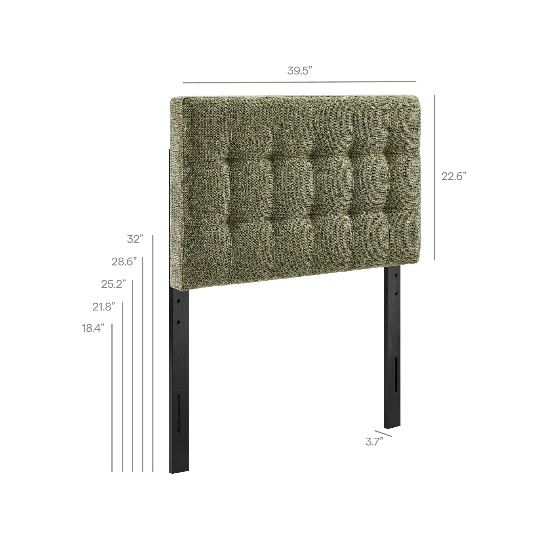 Lily Upholstered Twin Size Headboard