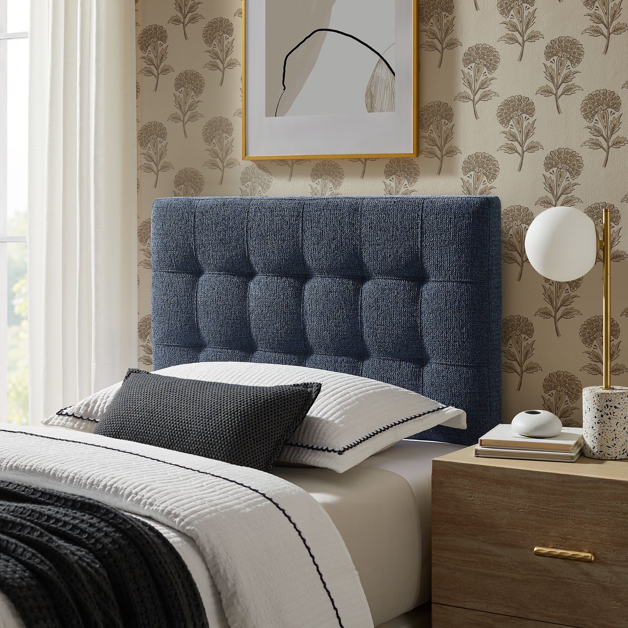 Lily Upholstered Twin Size Headboard