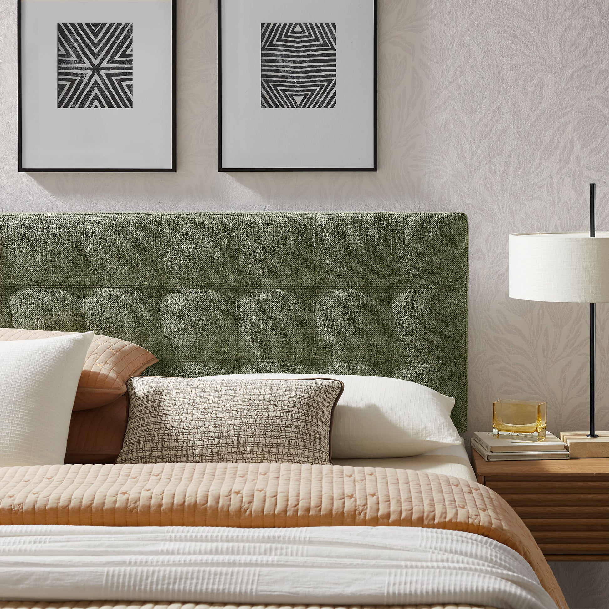 Lily Upholstered King Size Headboard