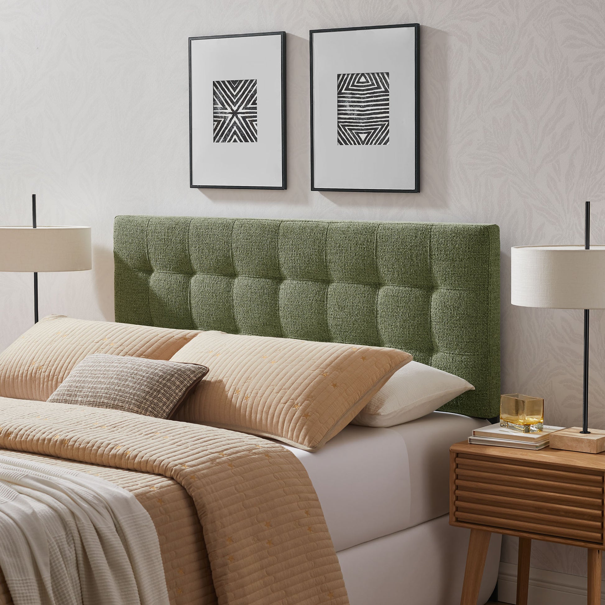 Lily Upholstered King Size Headboard