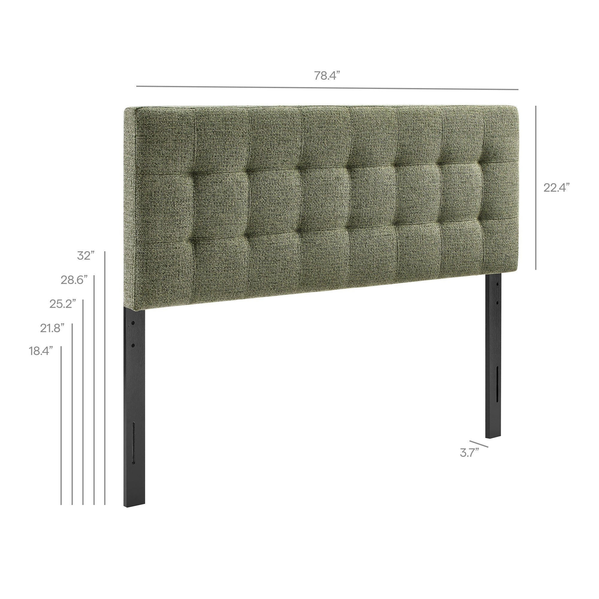 Lily Upholstered King Size Headboard