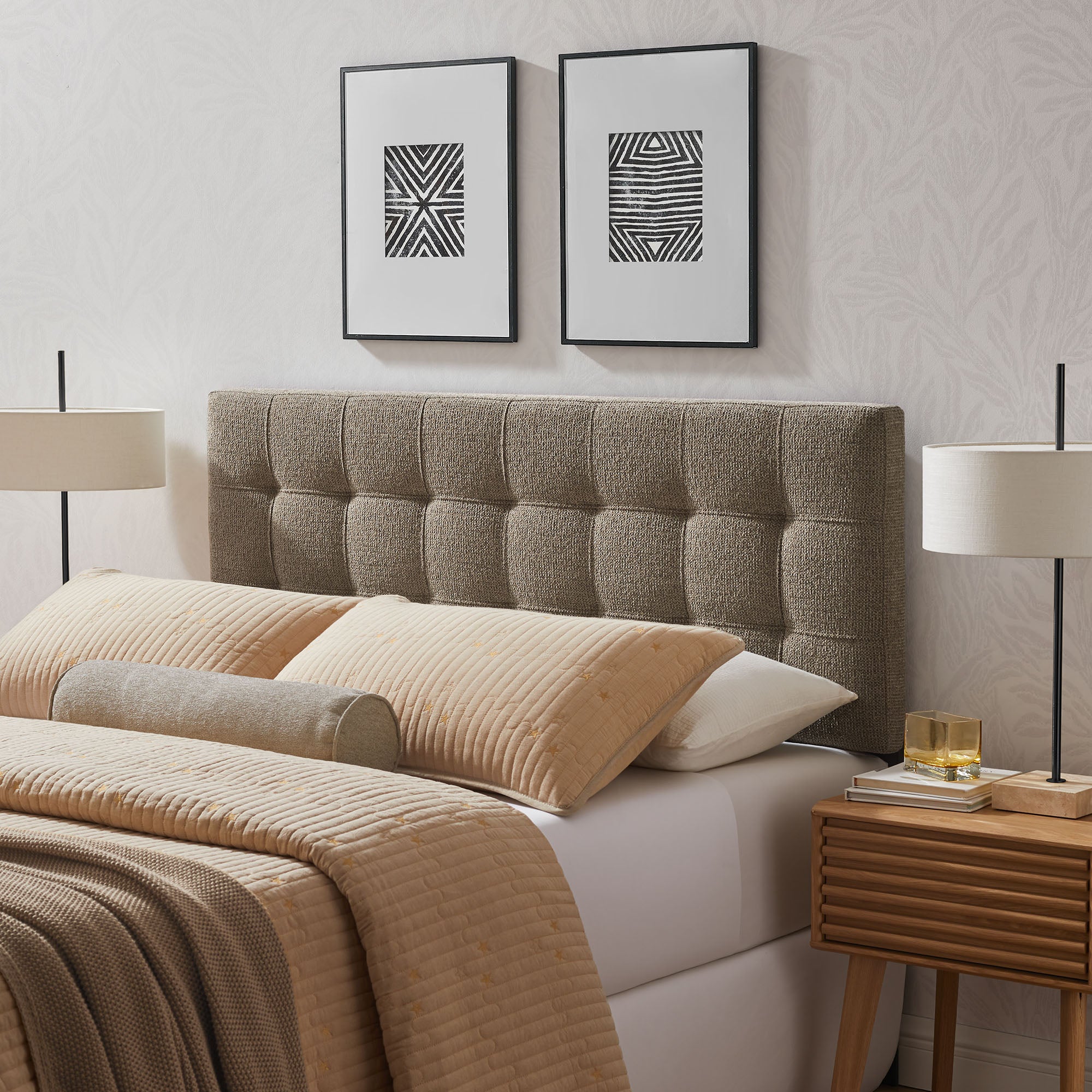 Lily Upholstered King Size Headboard
