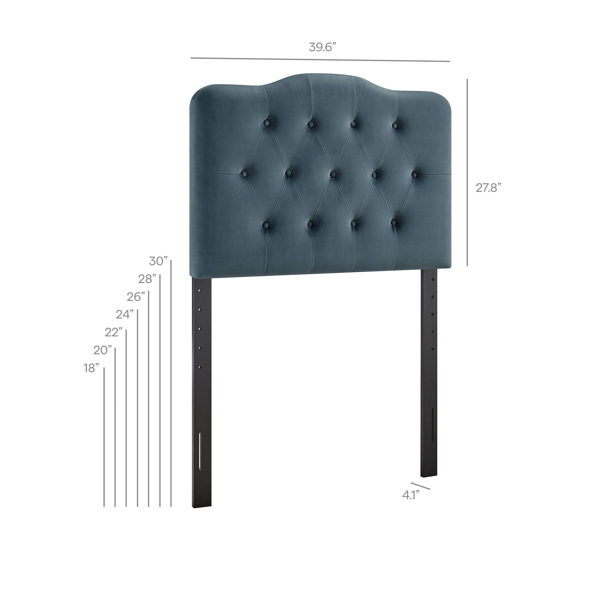 Annabel Stain-Resistant Performance Velvet Twin Headboard