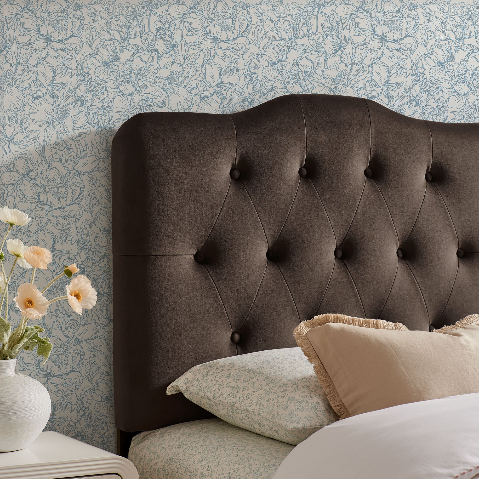 Annabel Stain-Resistant Performance Velvet Twin Headboard