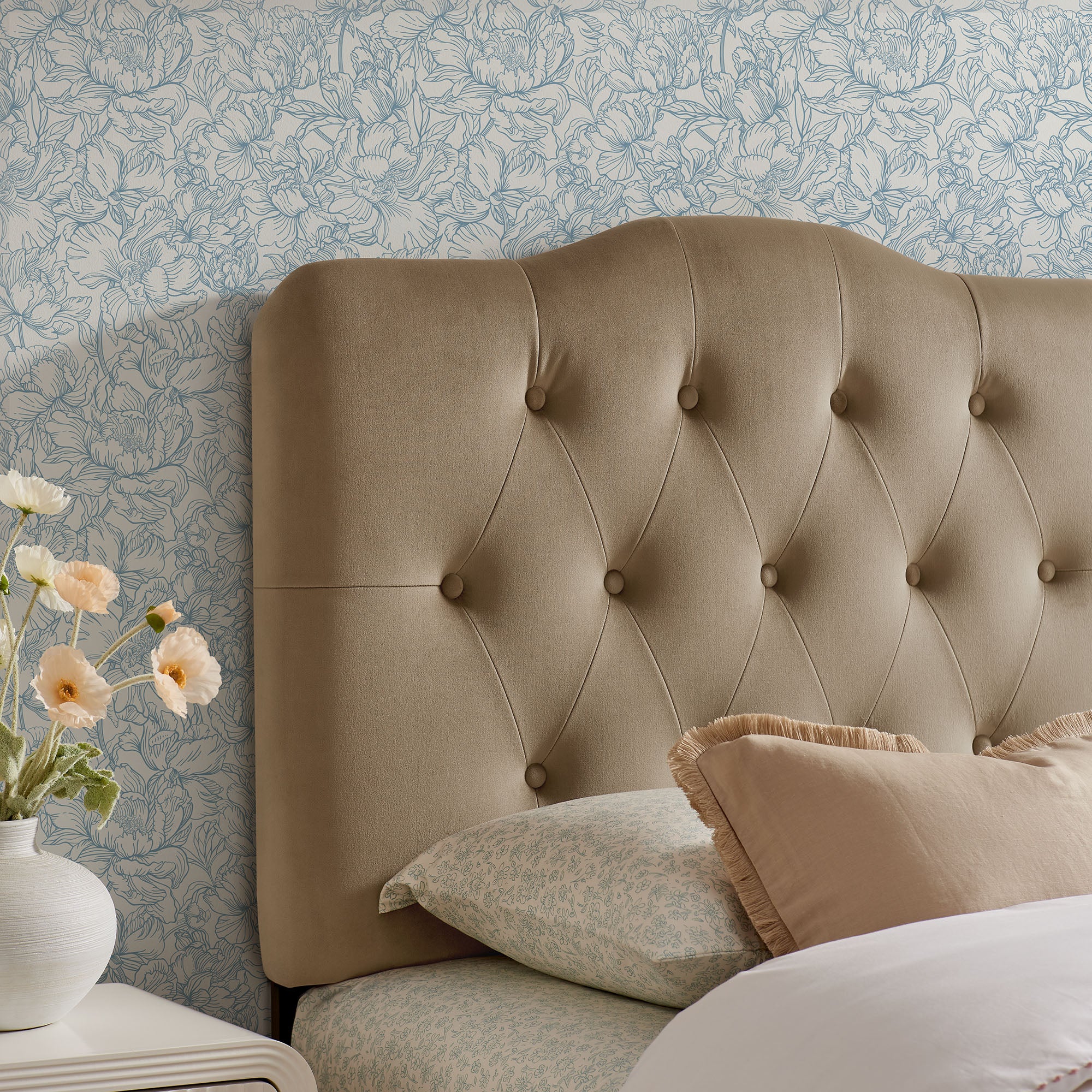 Annabel Stain-Resistant Performance Velvet Twin Headboard