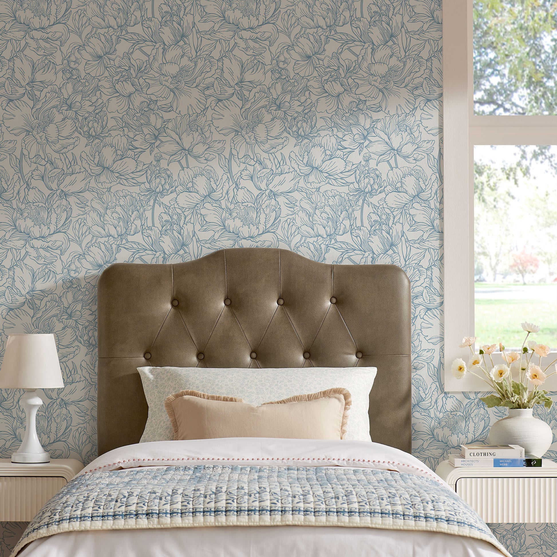 Annabel Faux Leather Twin Headboard